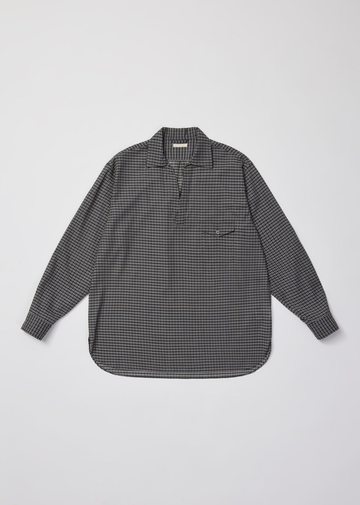 SUPER LIGHT WOOL CHECK SKIPPER SHIRT | ULTERIOR online store