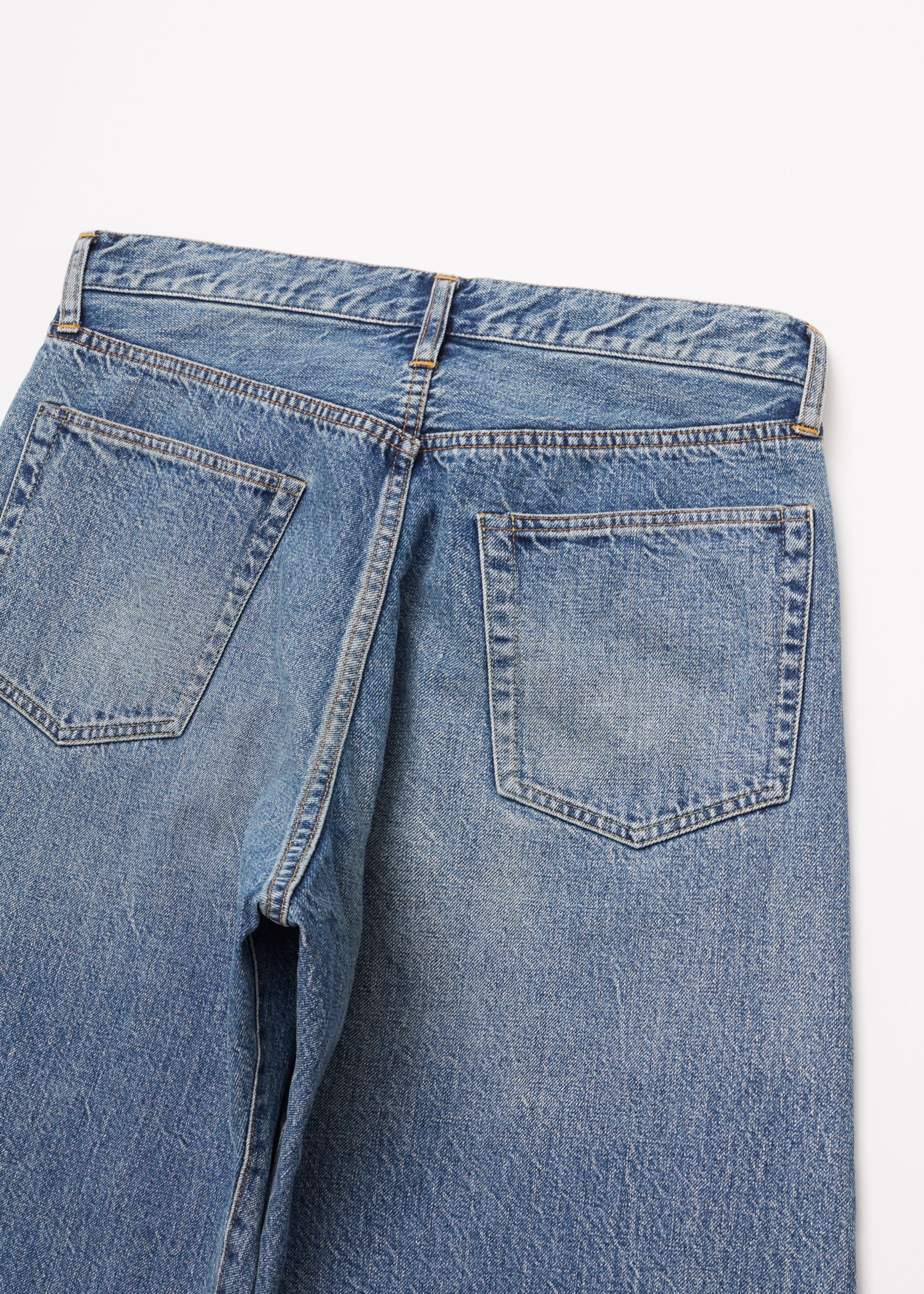 VINTAGE WASHED SELVEDGE DENIM 5P PANTS