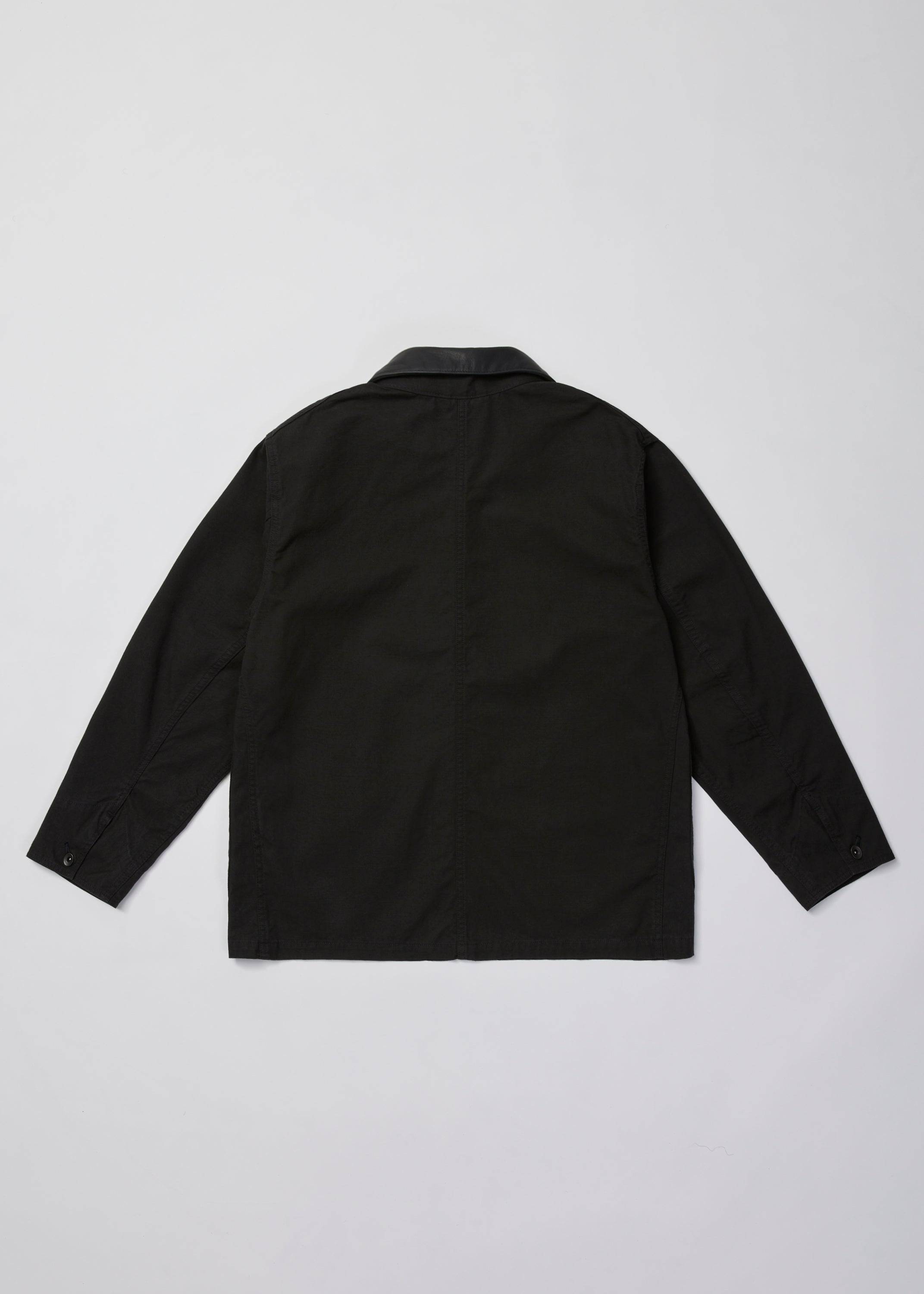 ULTERIOR WASHED C/R/S DUCK COVERALL サイズ3 ULTERIOR WASHED C/R/S DUCK COVERALL - BLACK - PURAS