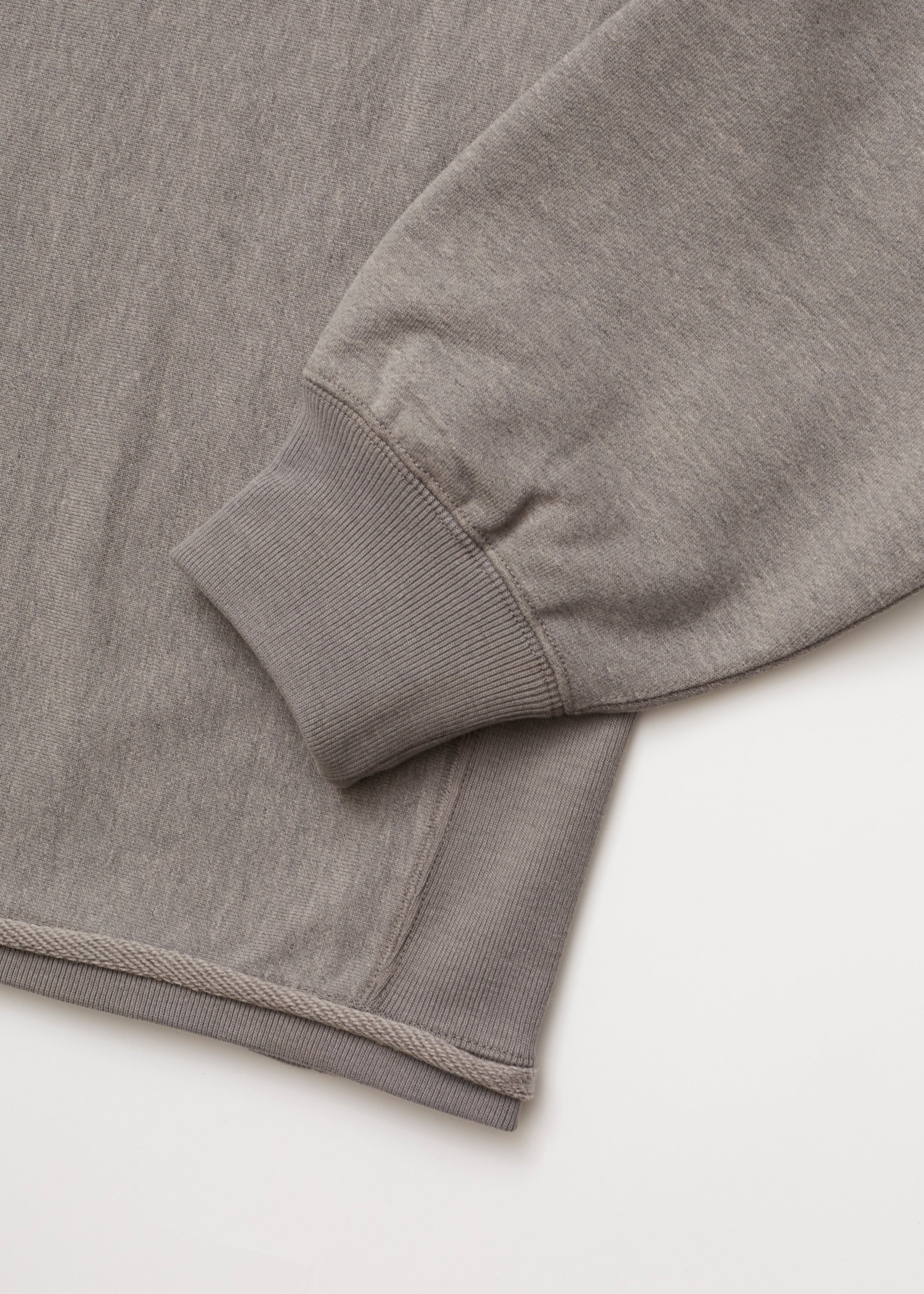 FADED SILKY TERRY RW HALF ZIP P/O