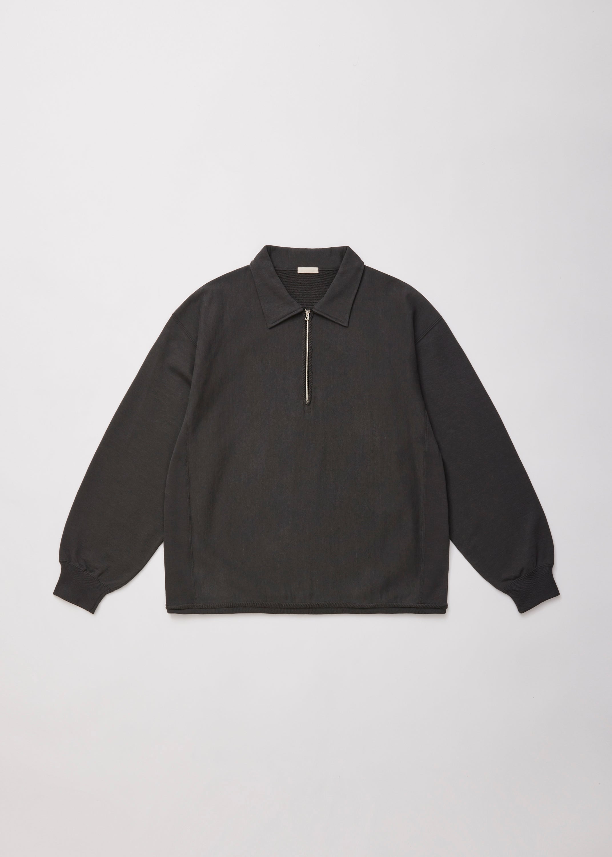 FADED SILKY TERRY RW HALF ZIP P/O