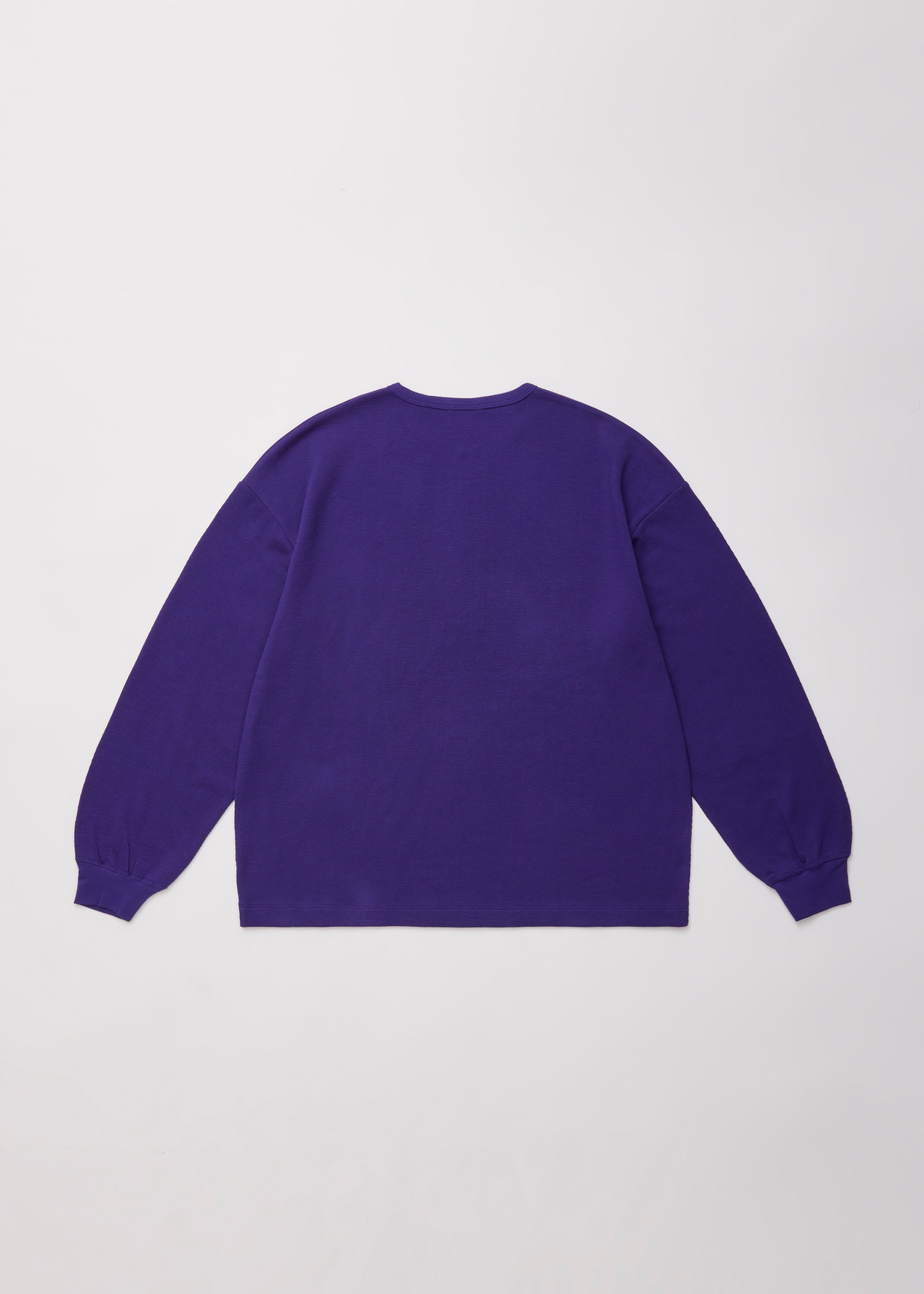 C/CASH HONEYCOMB HENLEY-NECK TOP