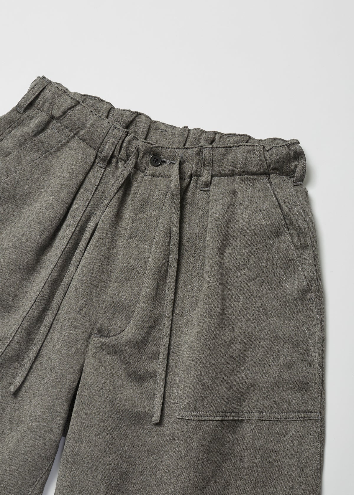 WASHED C/L CORKSCREW UTILITY SHORTS | ULTERIOR online store