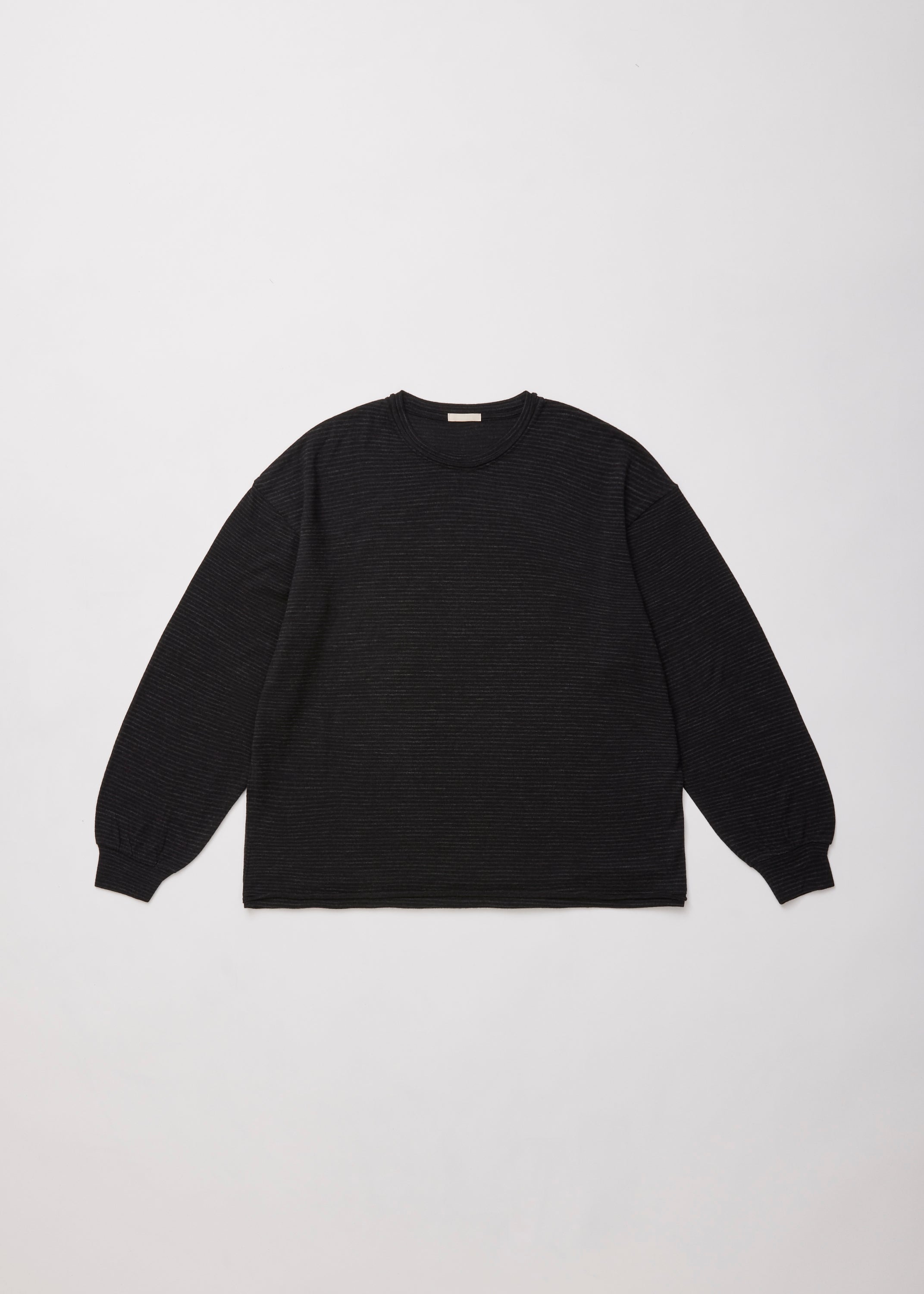 SUPER FINE WOOL COTTON P/O (BORDER STRIPE)