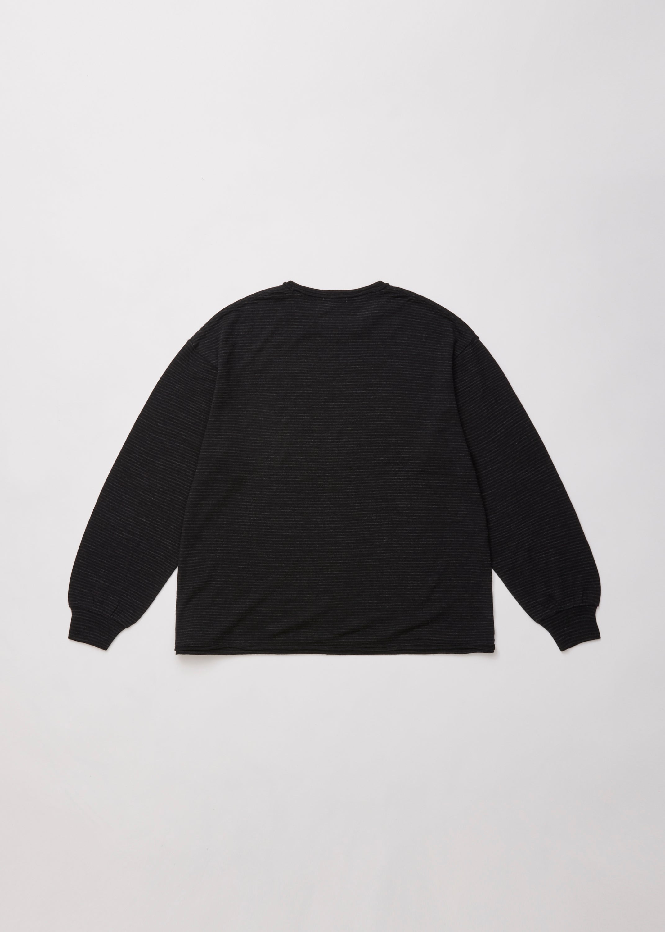 SUPER FINE WOOL COTTON P/O (BORDER STRIPE)