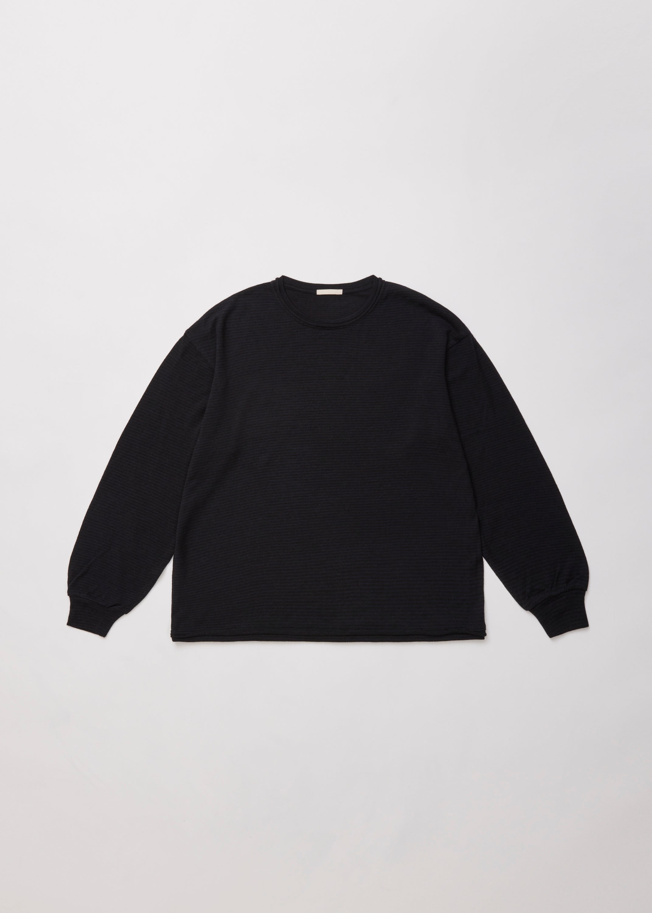 SUPER FINE WOOL COTTON P/O (BORDER STRIPE)