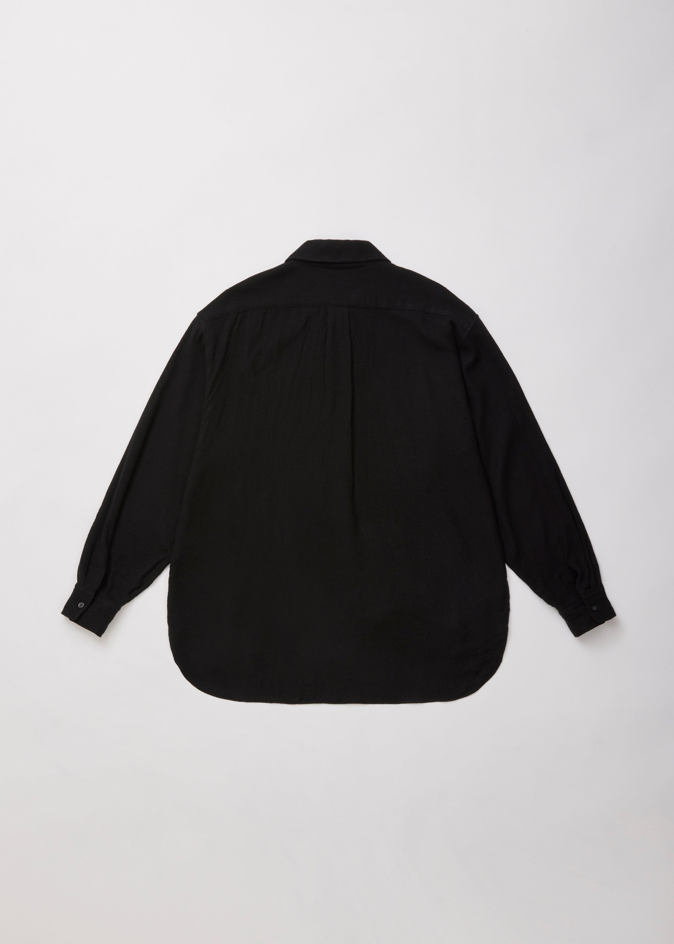 WOOL SILK MESH HALF-ZIP SHIRT
