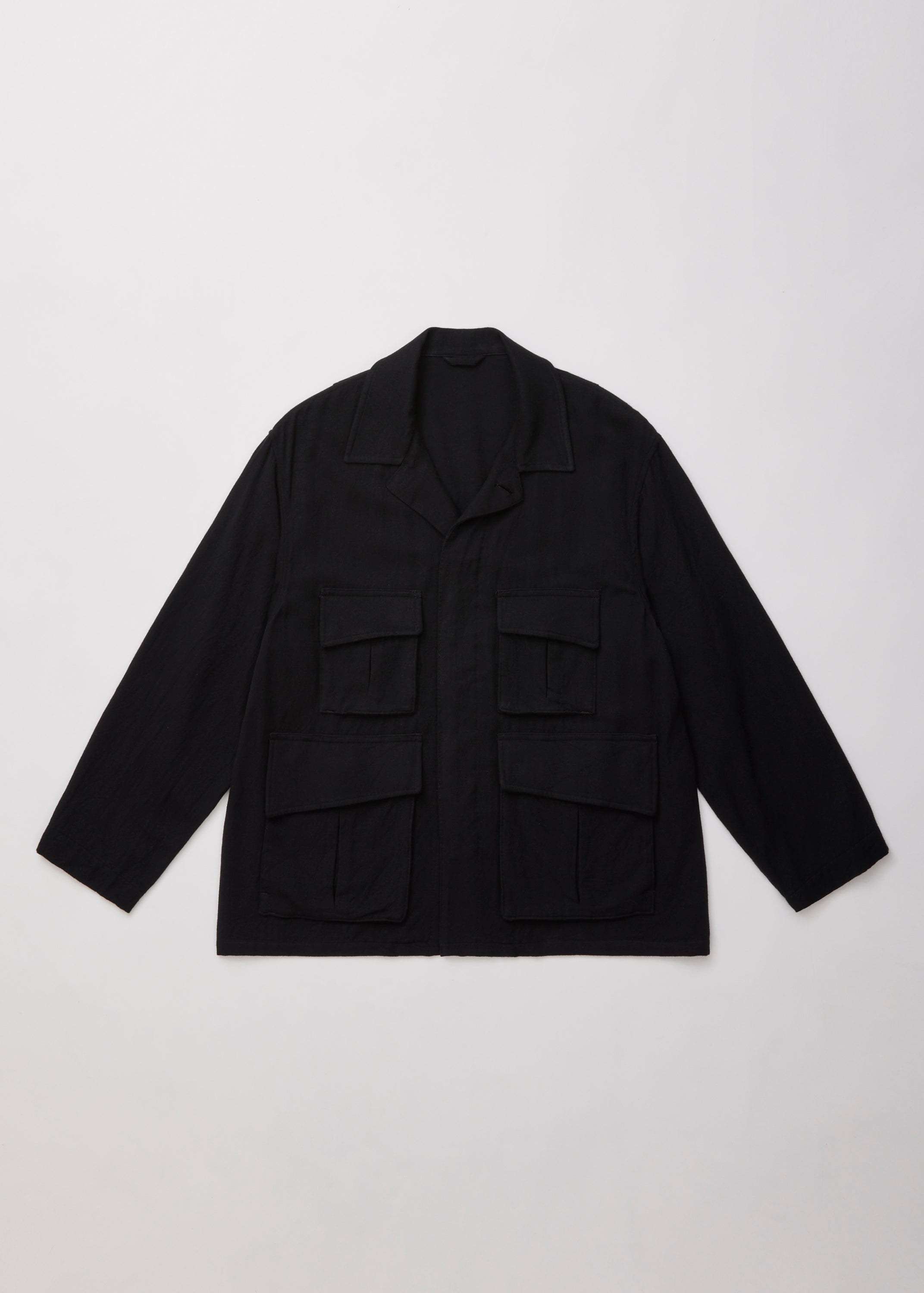 WASHED W/R CASH TWILL MIL-JKT
