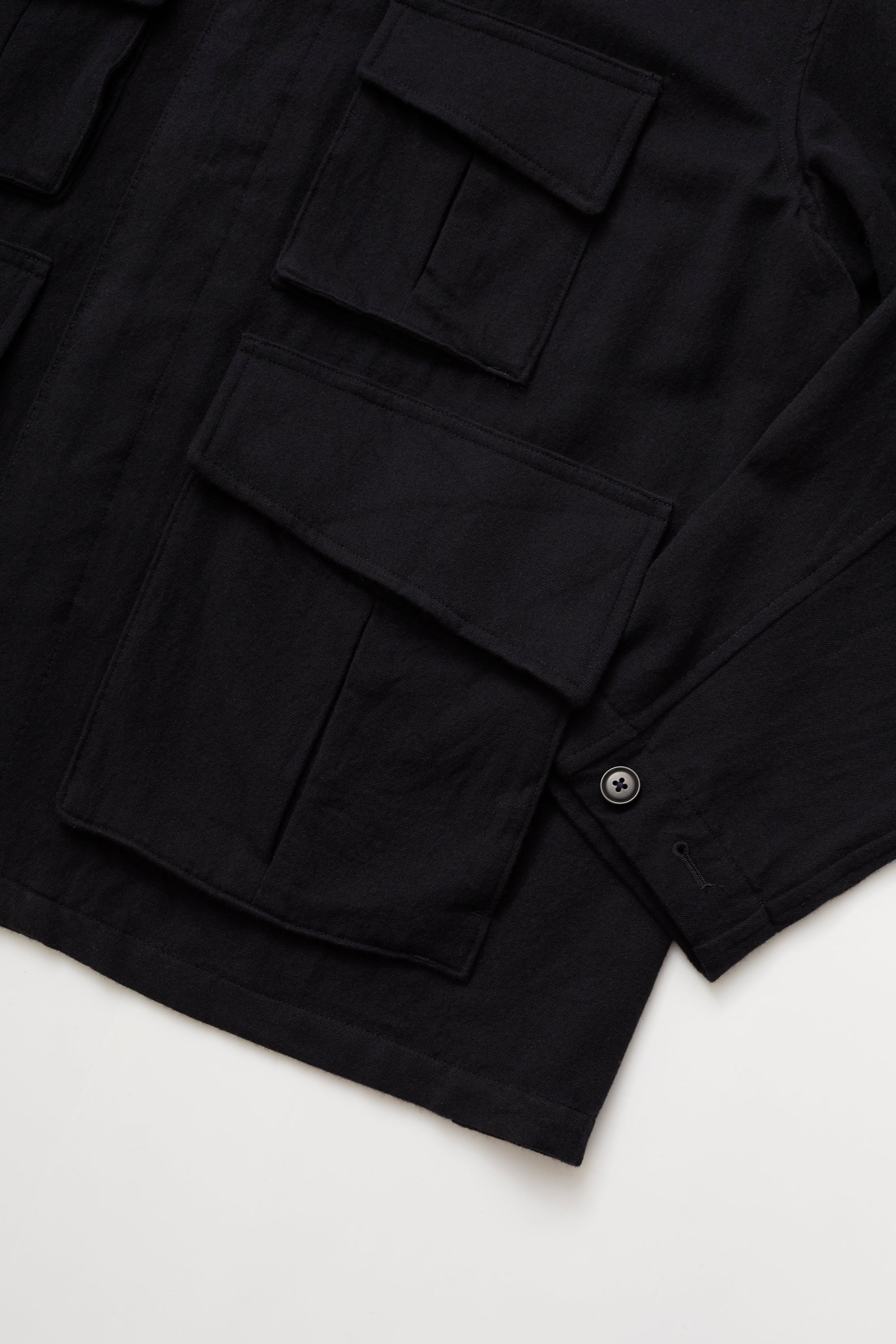 WASHED W/R CASH TWILL MIL-JKT