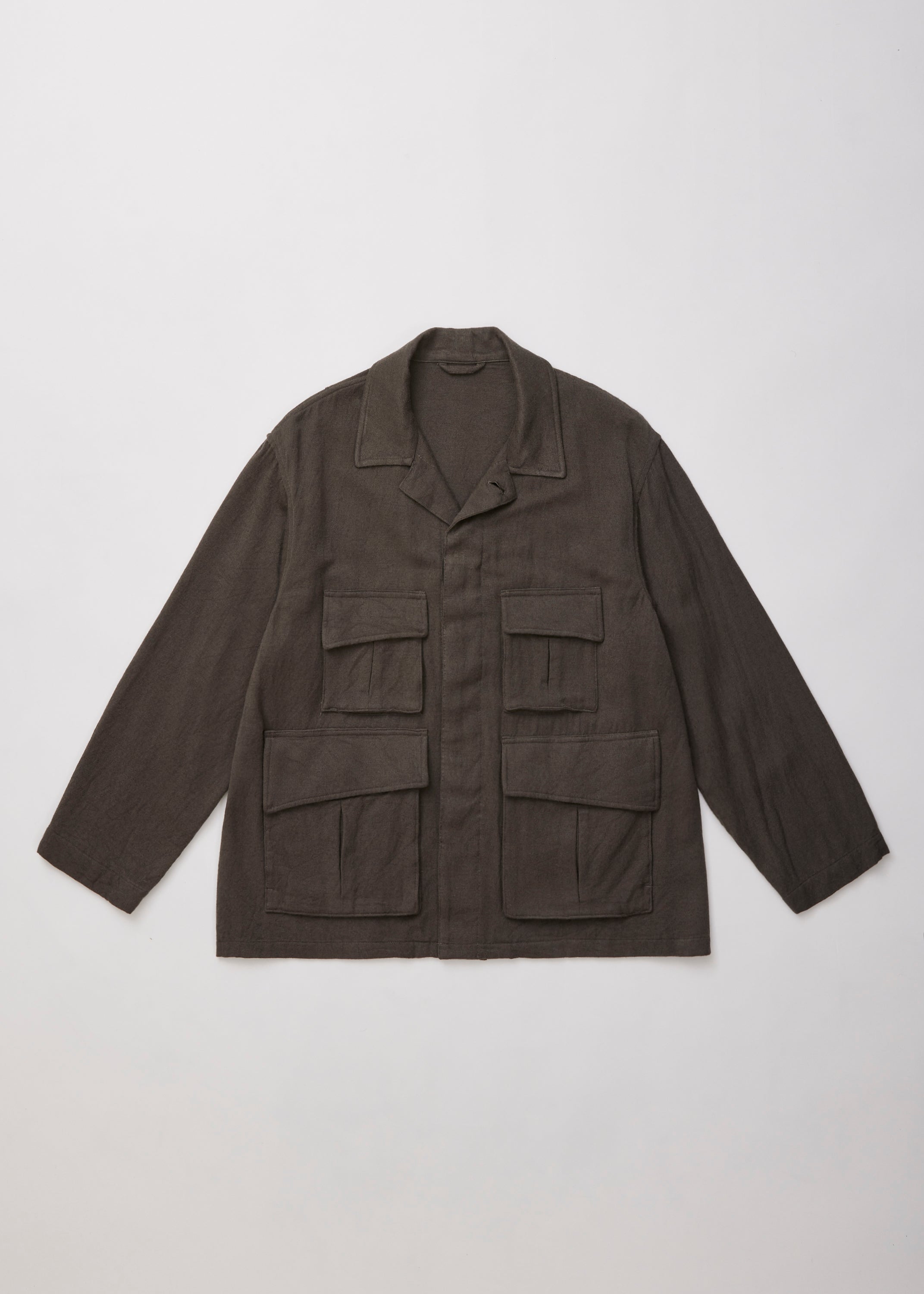 WASHED W/R CASH TWILL MIL-JKT