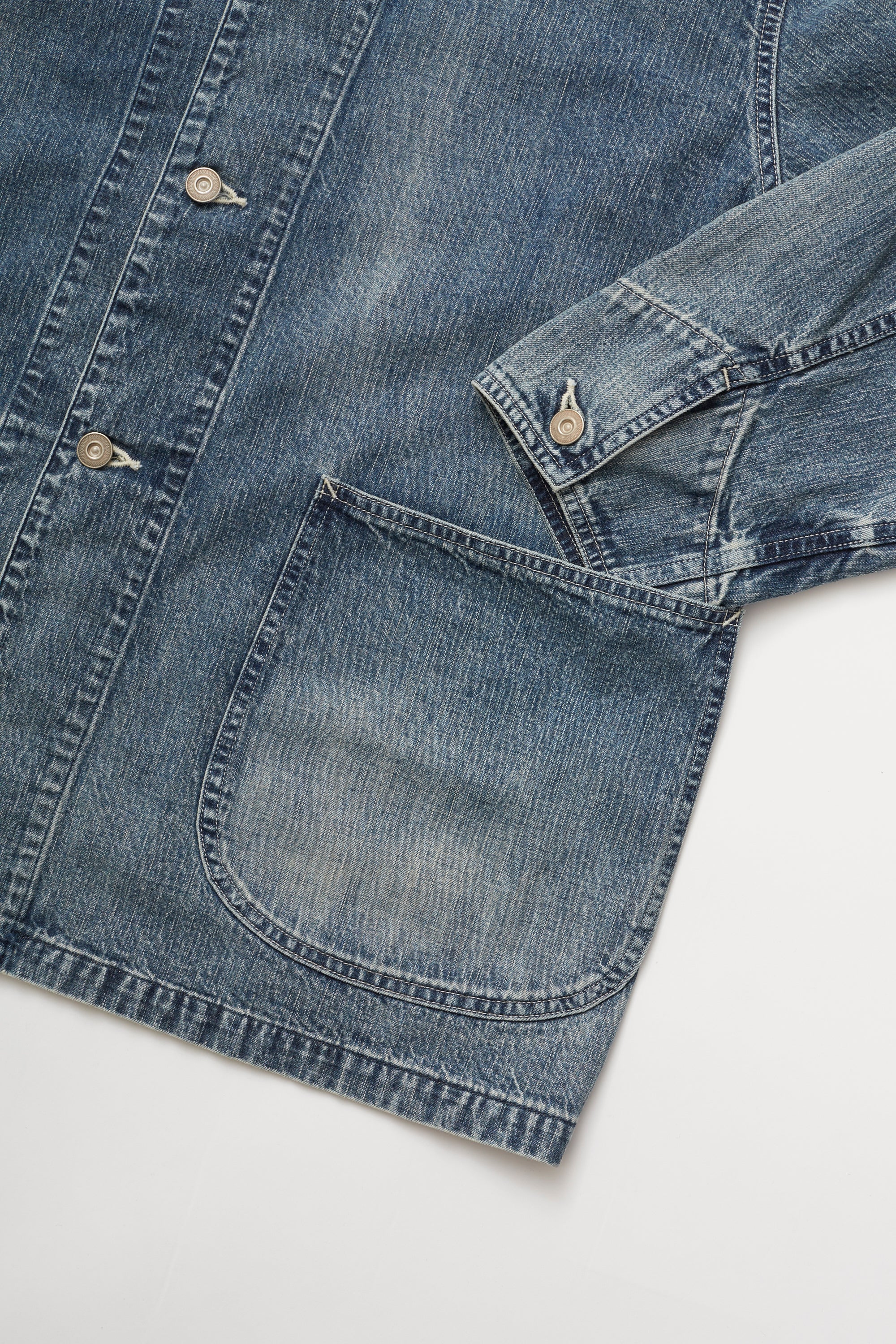 FADED LIGHT DENIM COVERALL