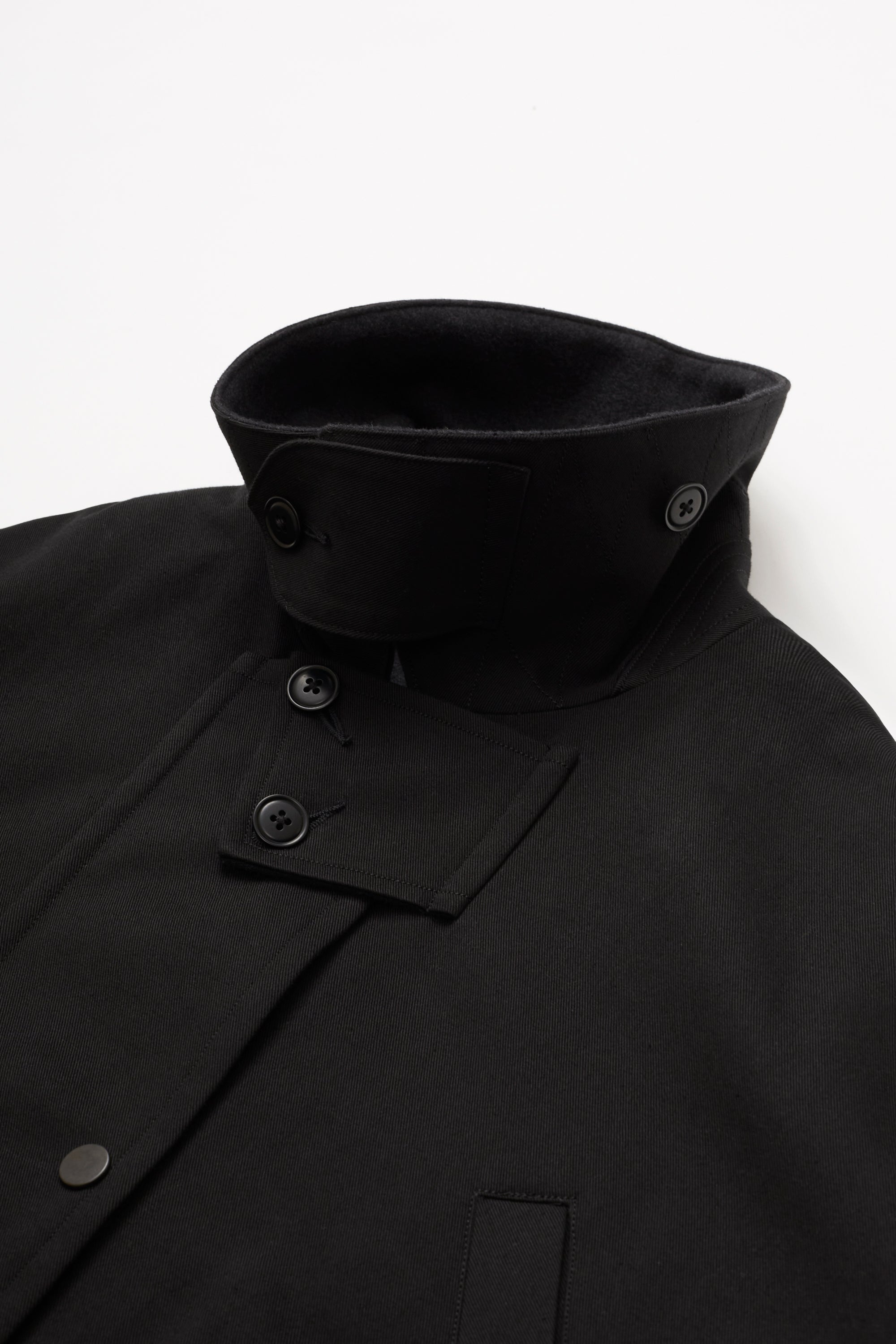 WASHED VINTAGE TWILL MIL-COAT