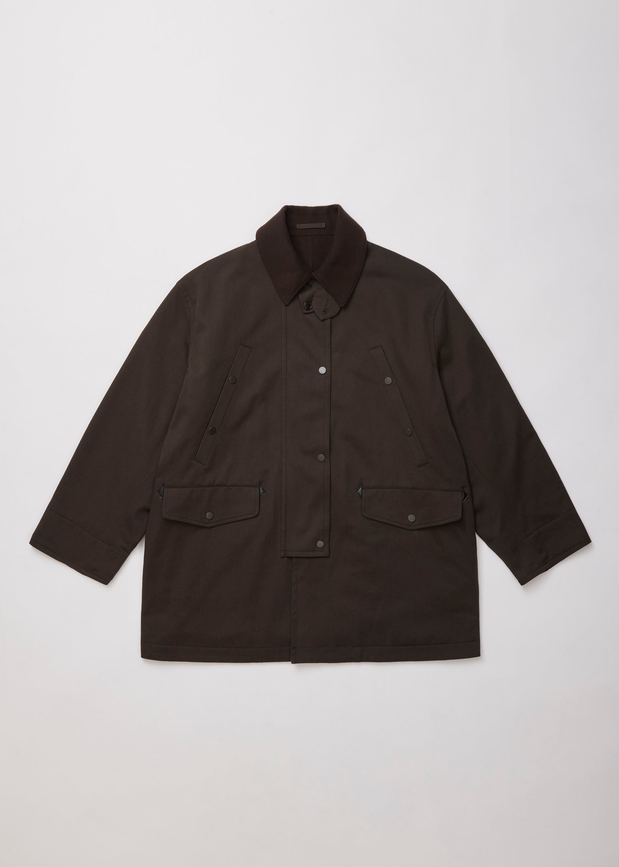 WASHED VINTAGE TWILL MIL-COAT