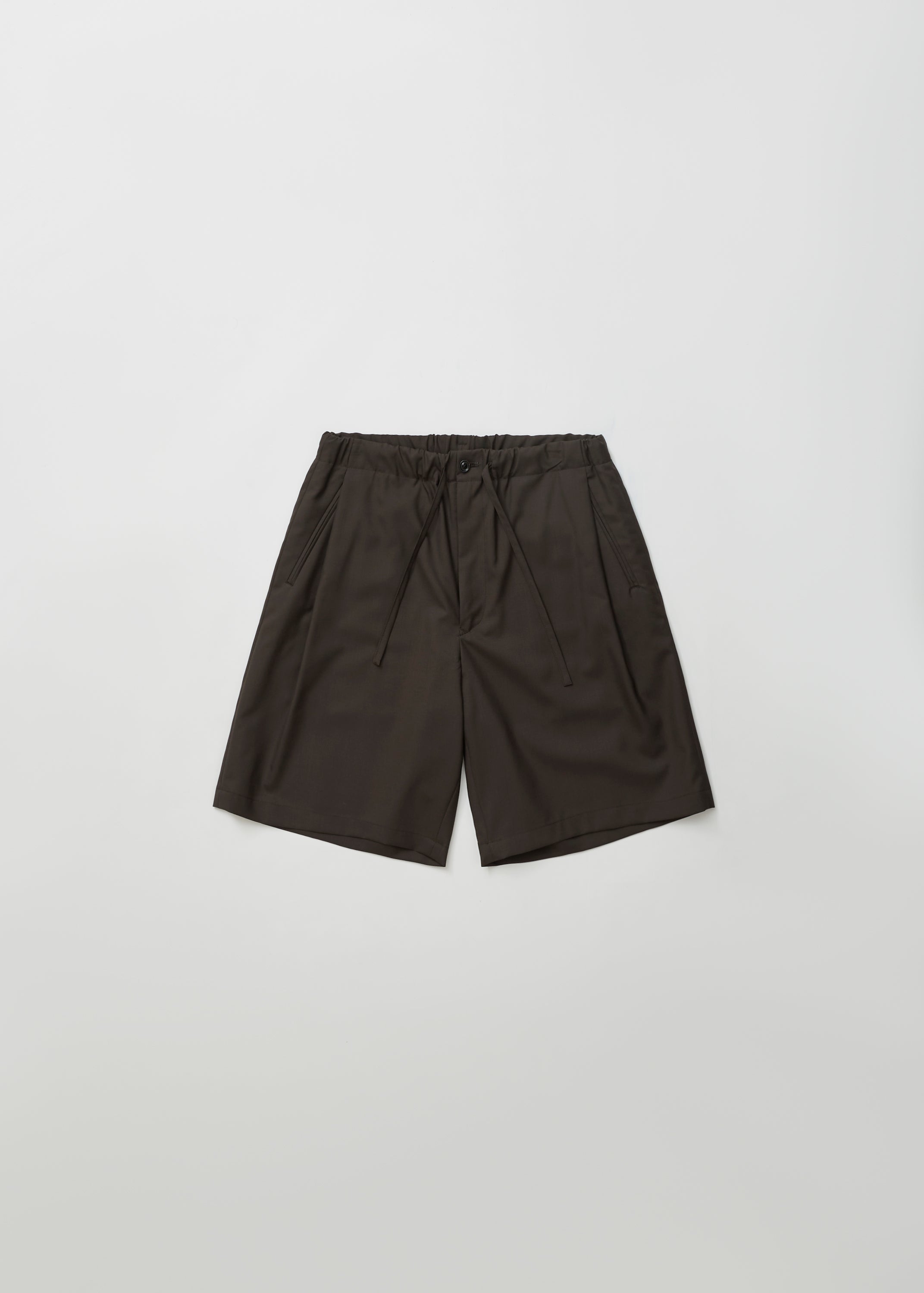 SUPER FINE WOOL TROPICAL DRAWSTRING SHORTS