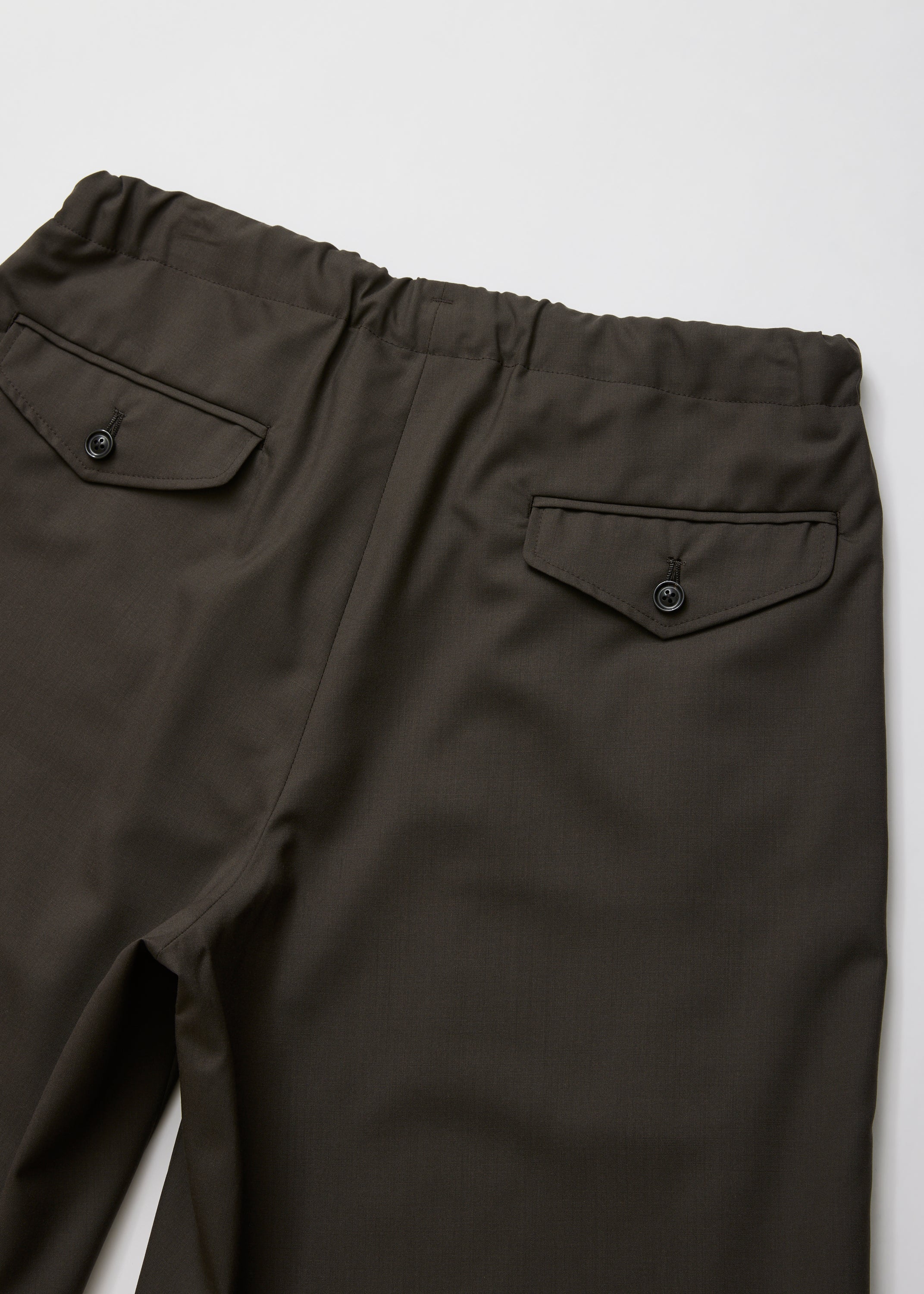 SUPER FINE WOOL TROPICAL DRAWSTRING SHORTS