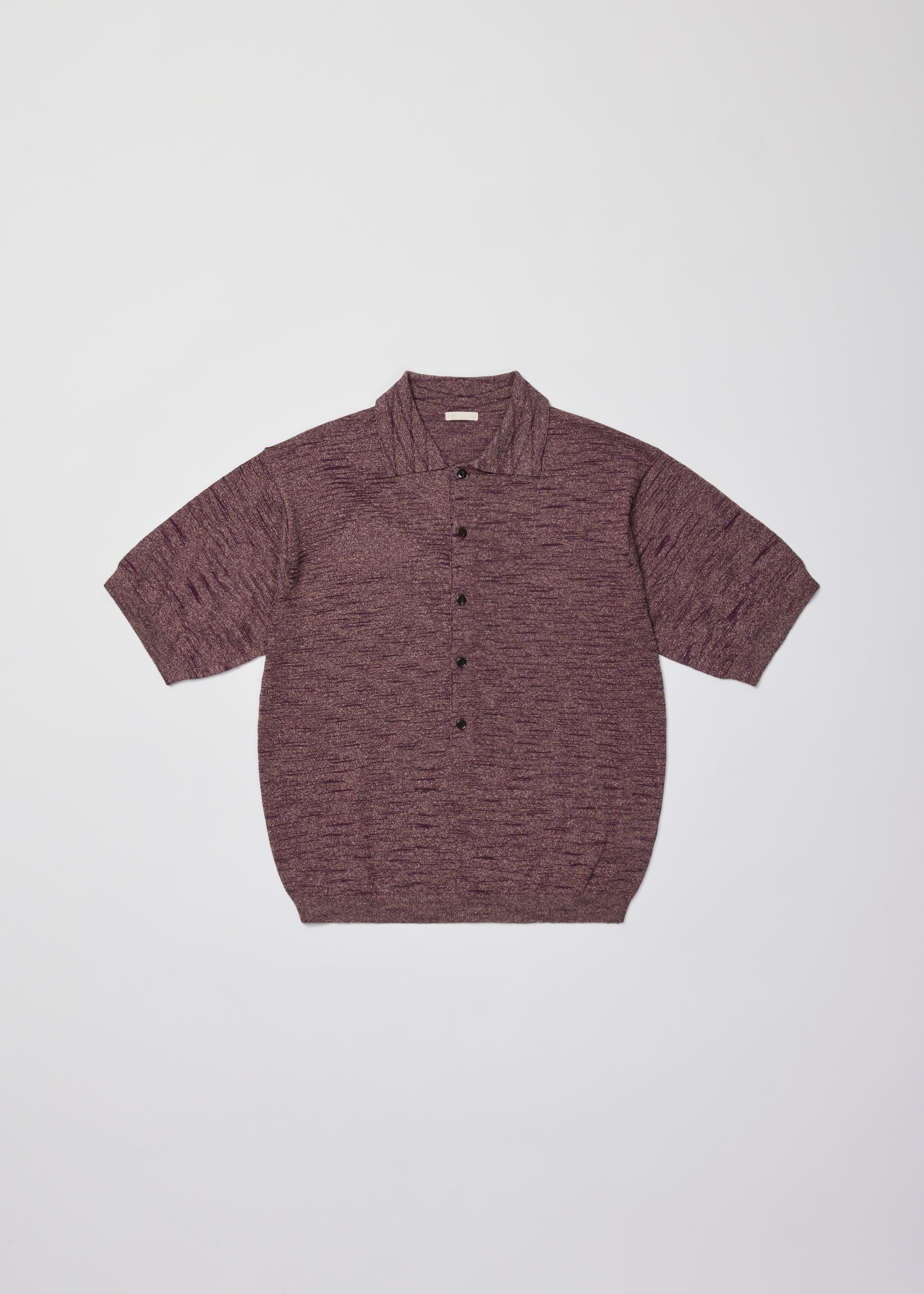 MELANGE SLUB YARN KNIT P/S