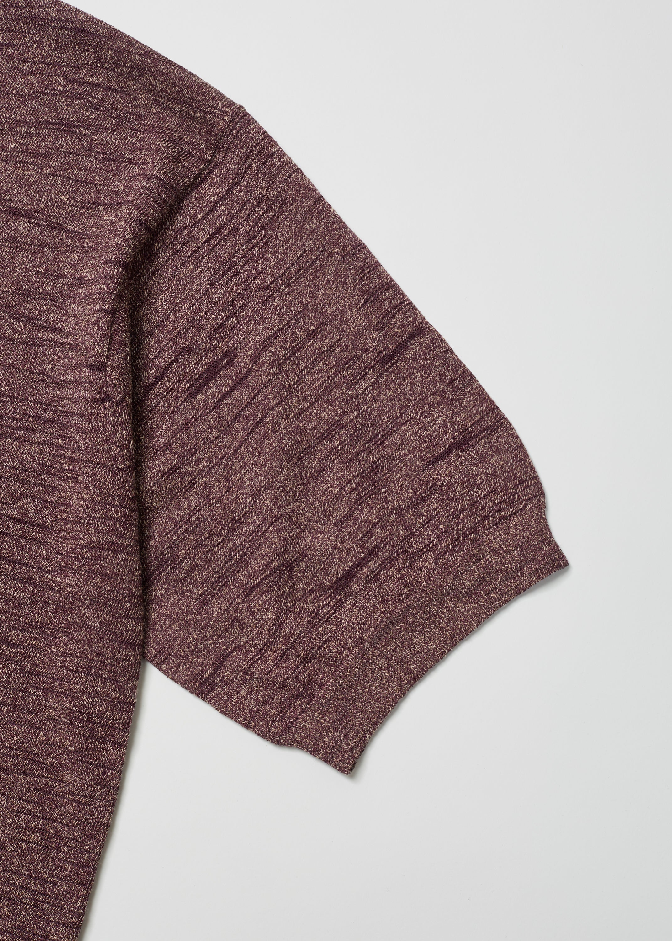 MELANGE SLUB YARN KNIT P/S