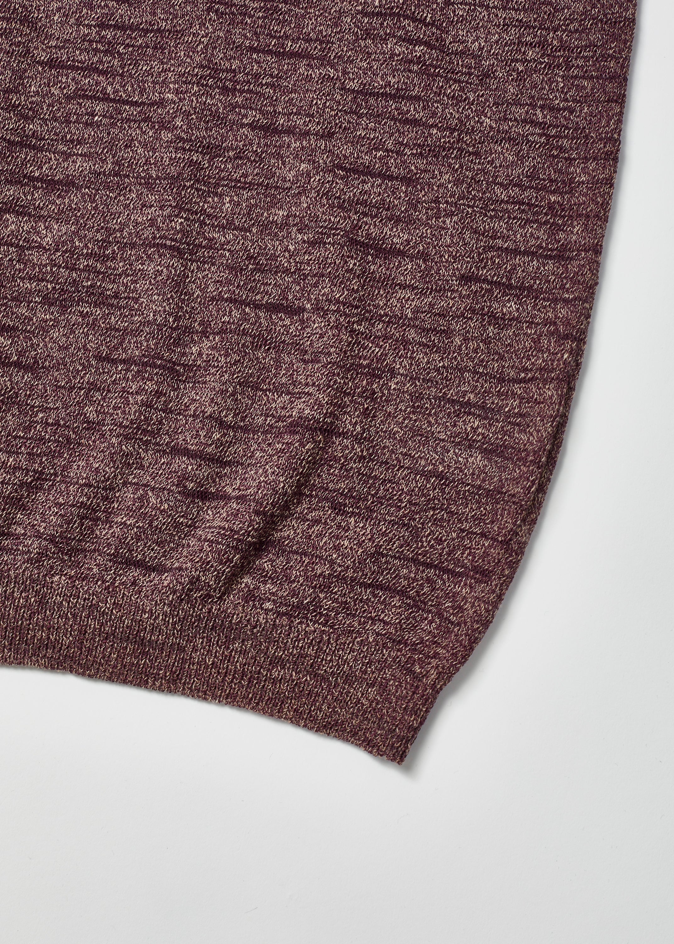 MELANGE SLUB YARN KNIT P/S