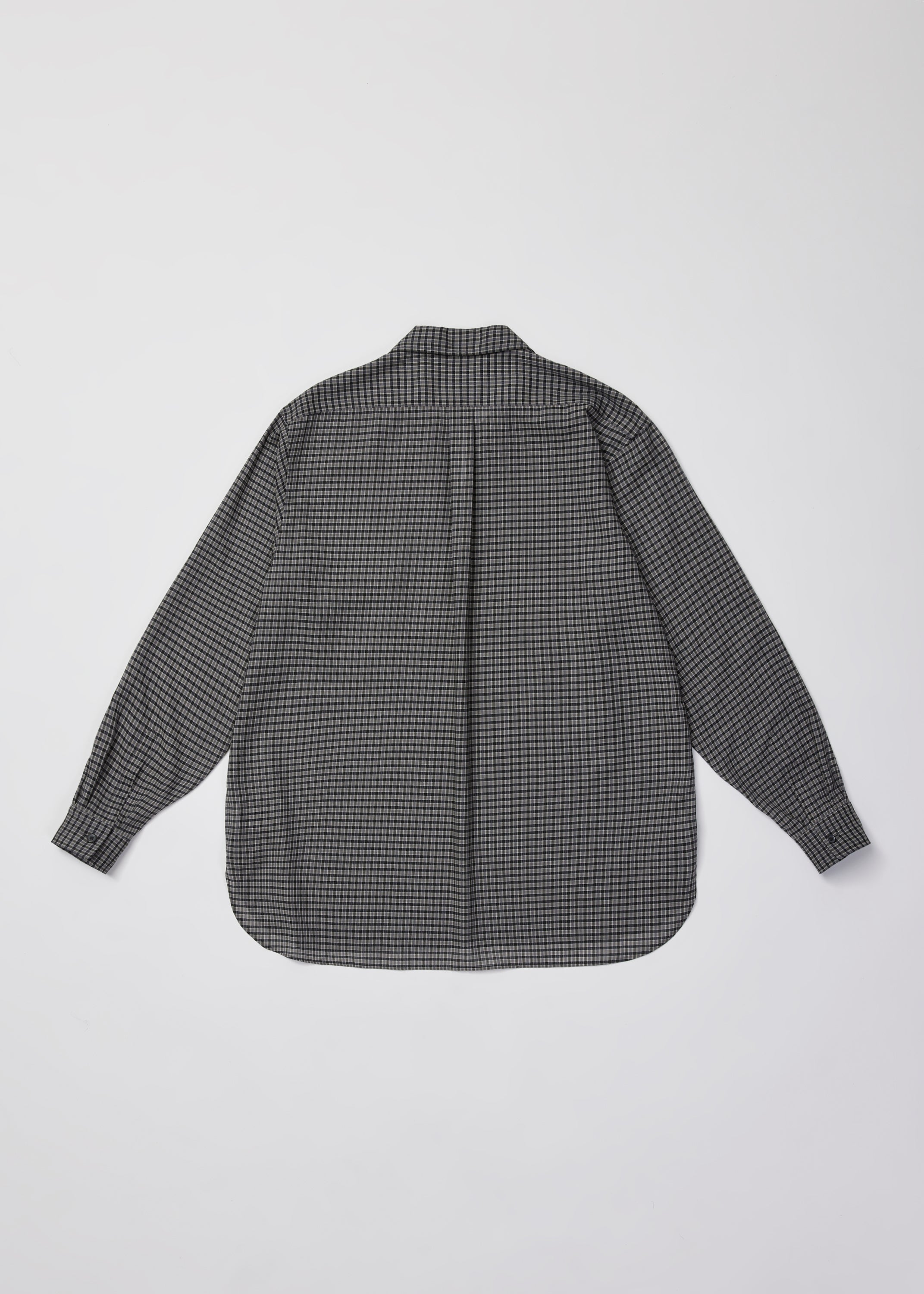 SUPER LIGHT WOOL CHECK SKIPPER SHIRT