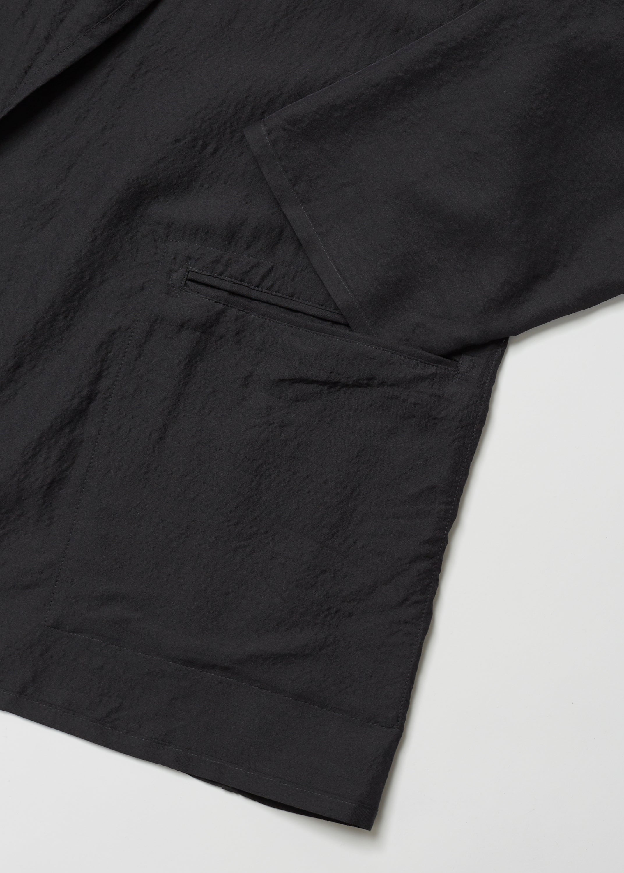 WASHED WOOL SILK TWILL SH-JKT | ULTERIOR online store