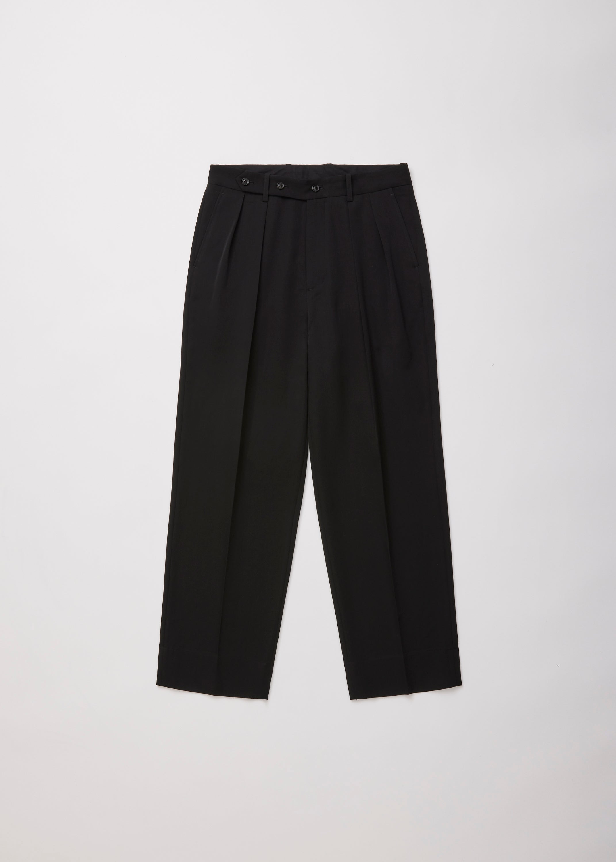 パンツ ULTERIOR WOOL GABARDINE WIDE TROUSER ULTERIOR(ｱﾙﾃﾘｱ) / MELANGE WOOL GABARDINE WIDE TROUSERS