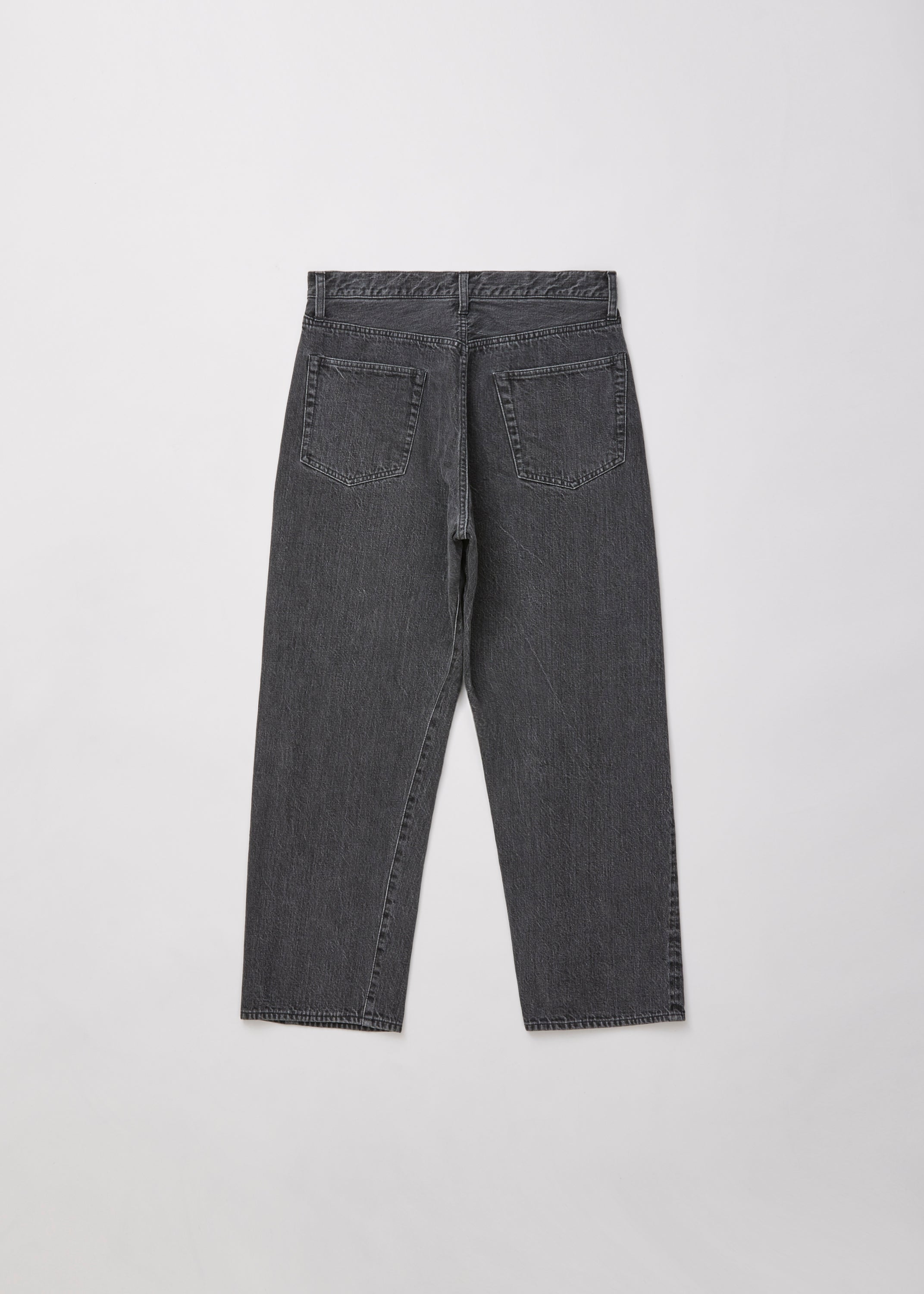 WASHED SELVEDGE BLACK DENIM 5P PANTS