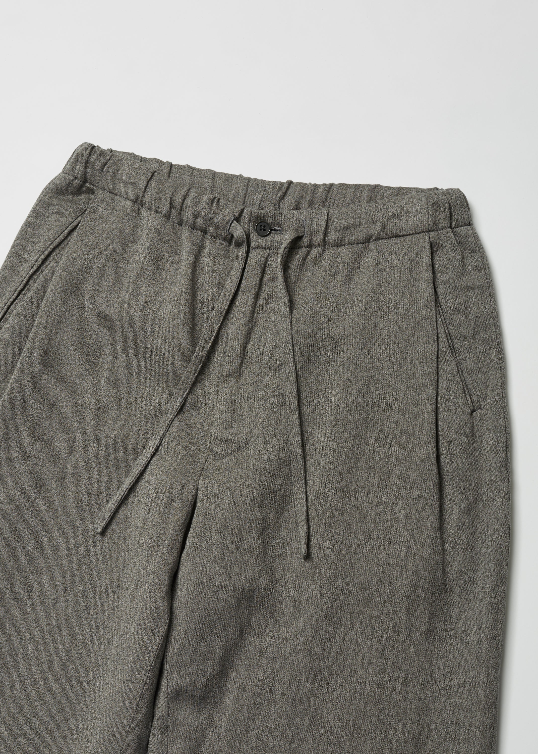 WASHED C/L CORKSCREW DRAWSTRING PANTS