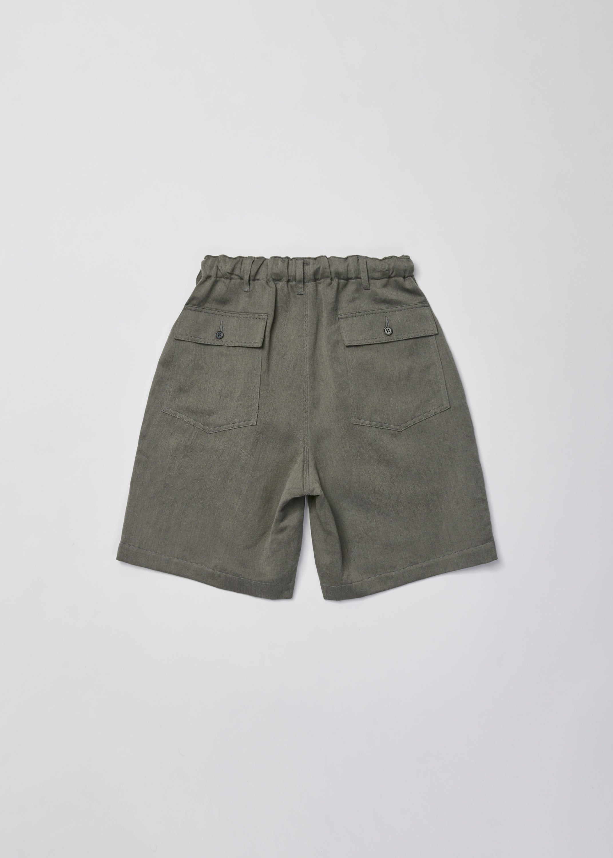 WASHED C/L CORKSCREW UTILITY SHORTS