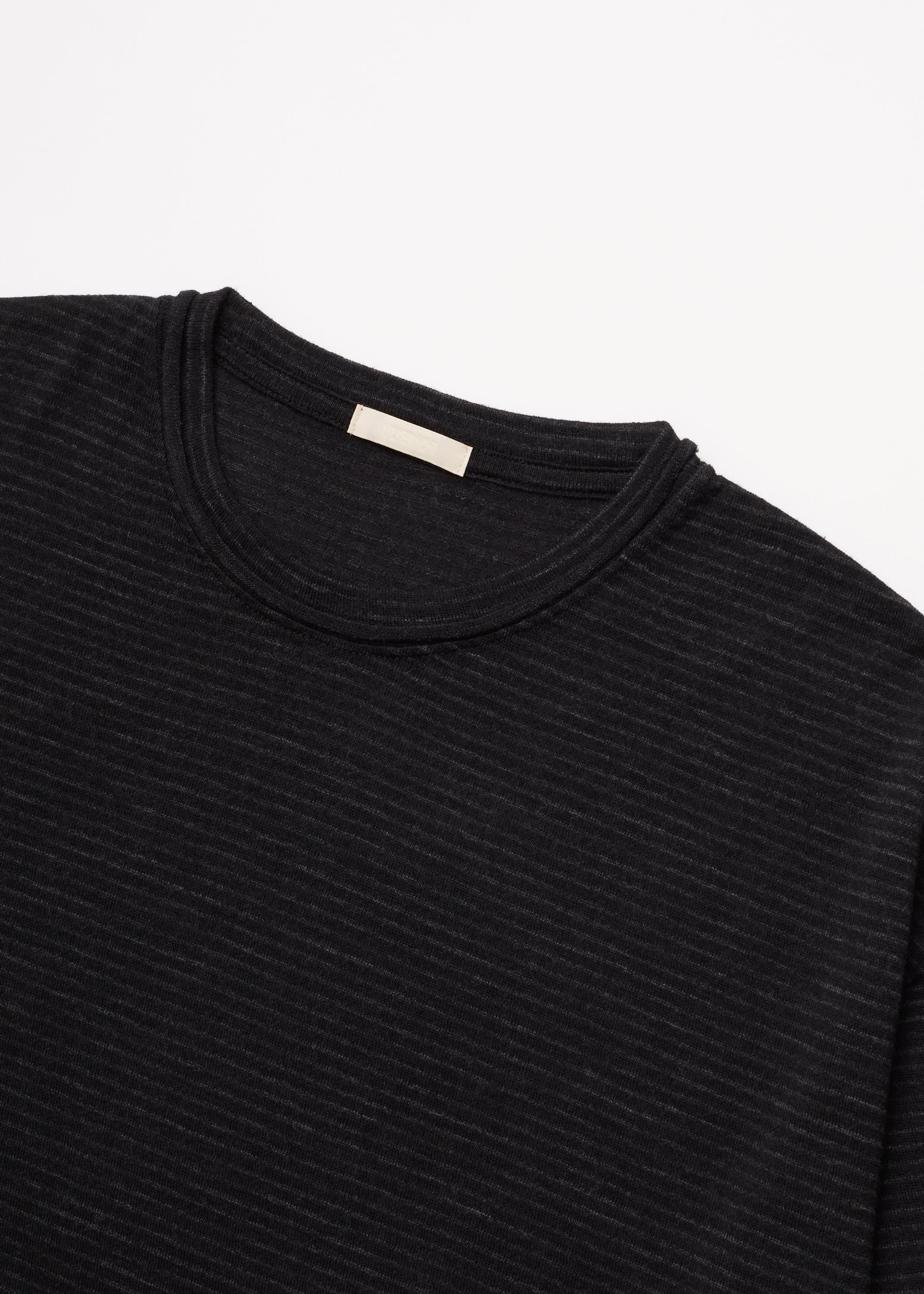 SUPER FINE WOOL COTTON P/O (BORDER STRIPE)