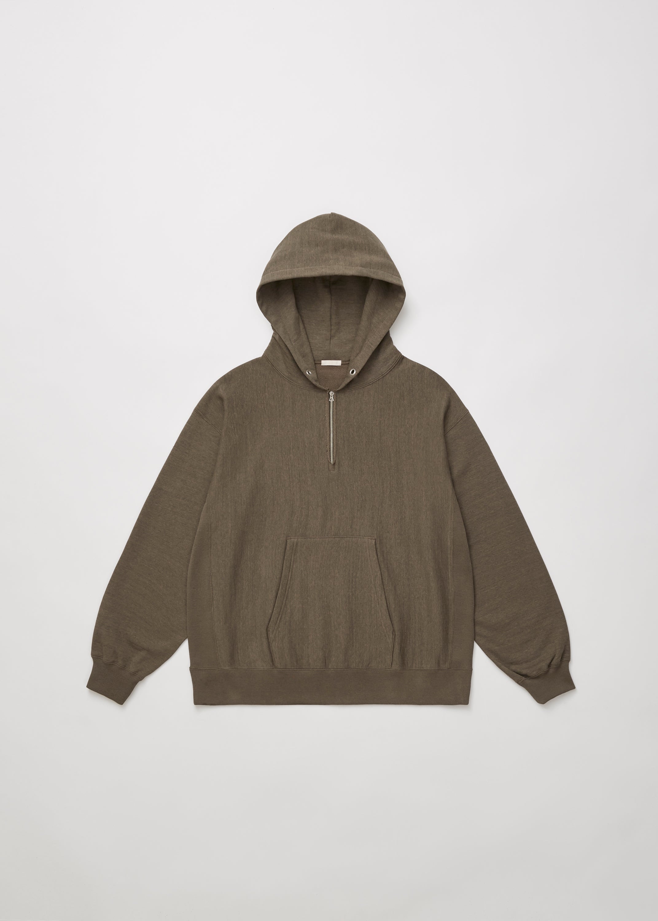 FADED SILKY TERRY RW HALF ZIP HOODIE