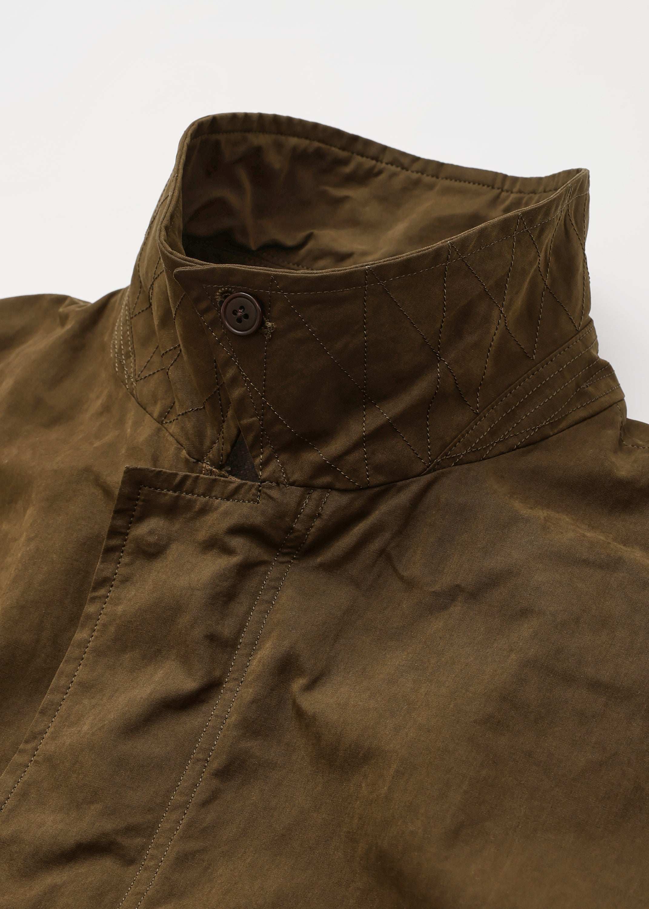 WAXED WEATHER BAL COLLAR FIELD COAT