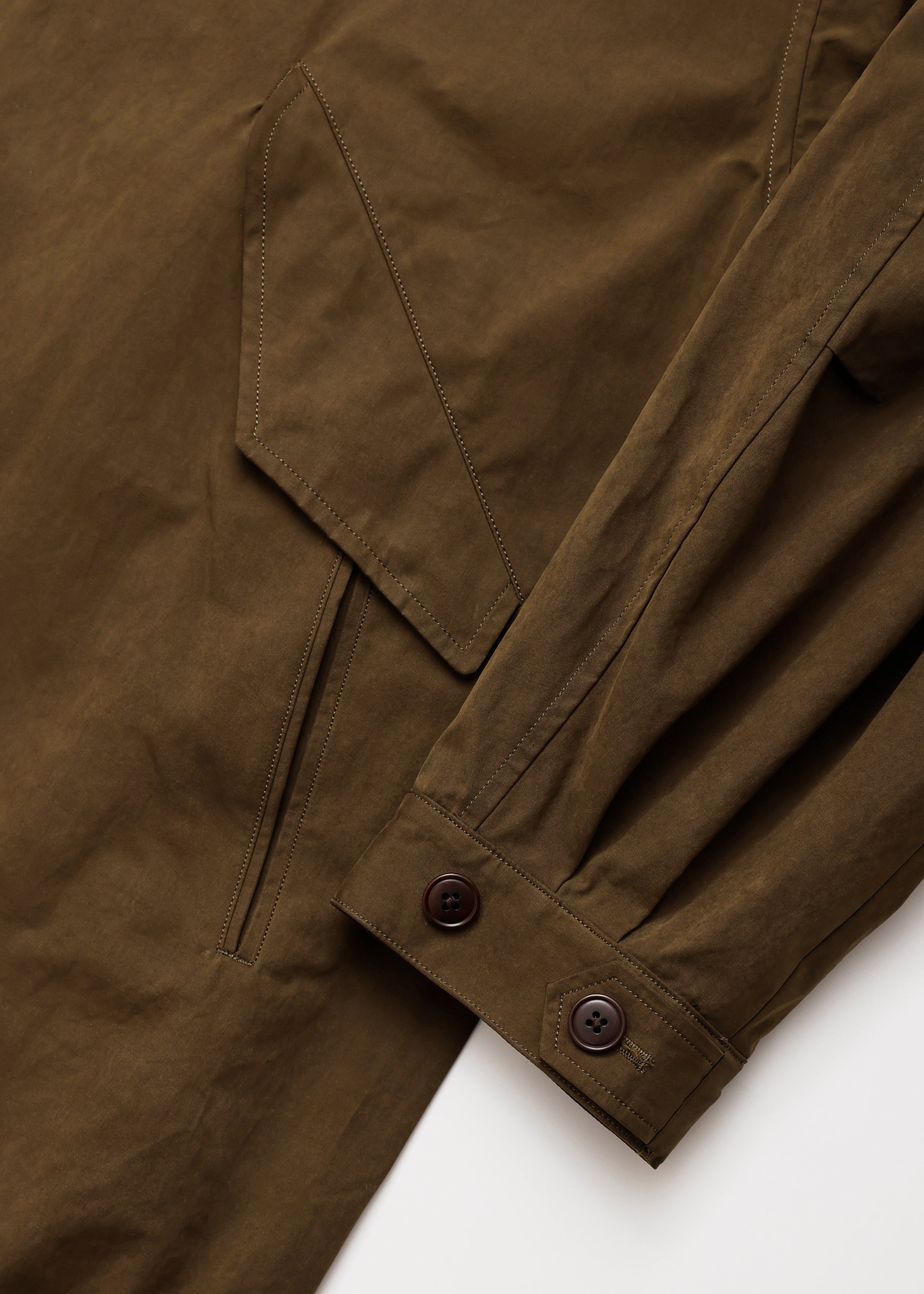 WAXED WEATHER BAL COLLAR FIELD COAT