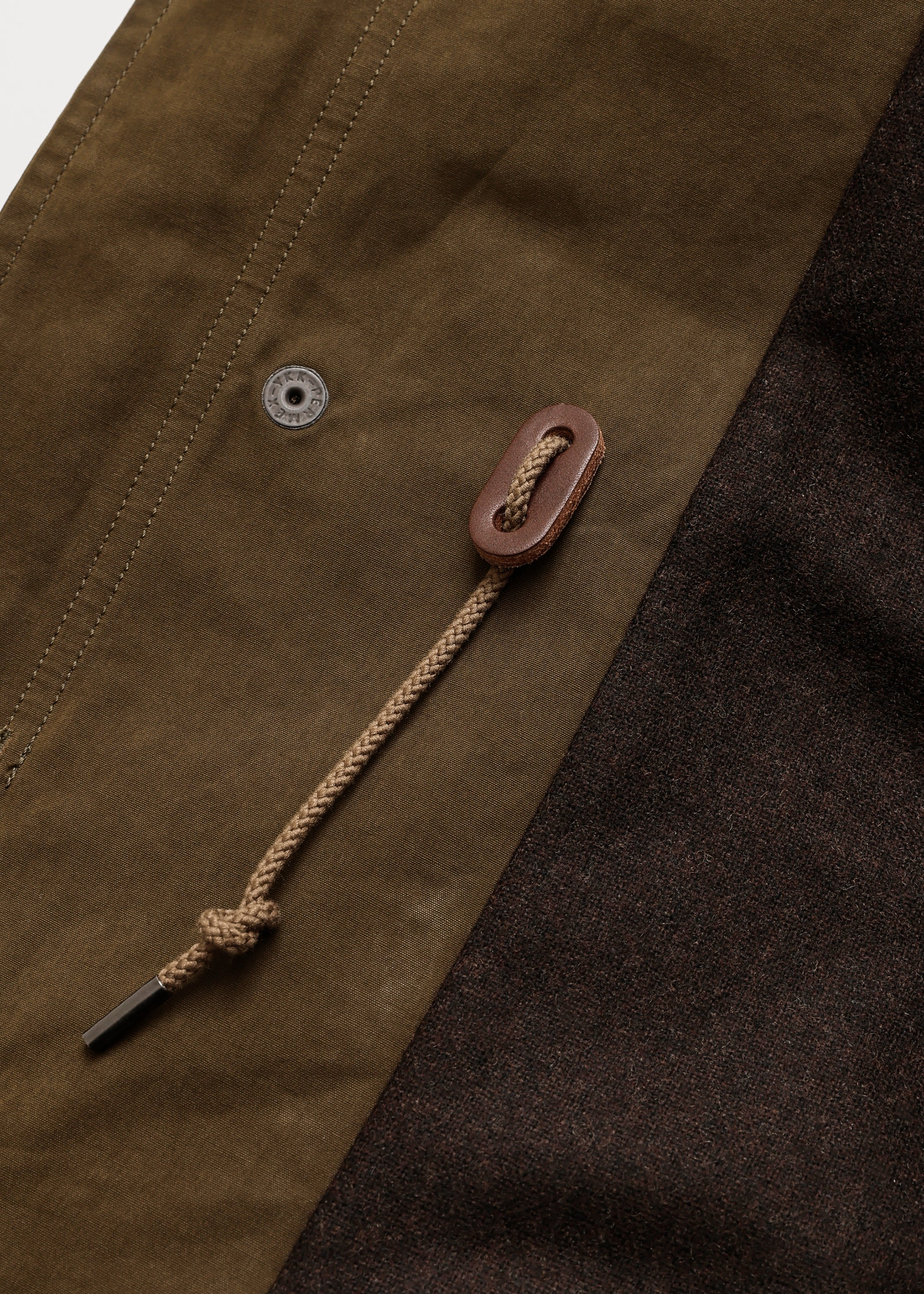 WAXED WEATHER BAL COLLAR FIELD COAT