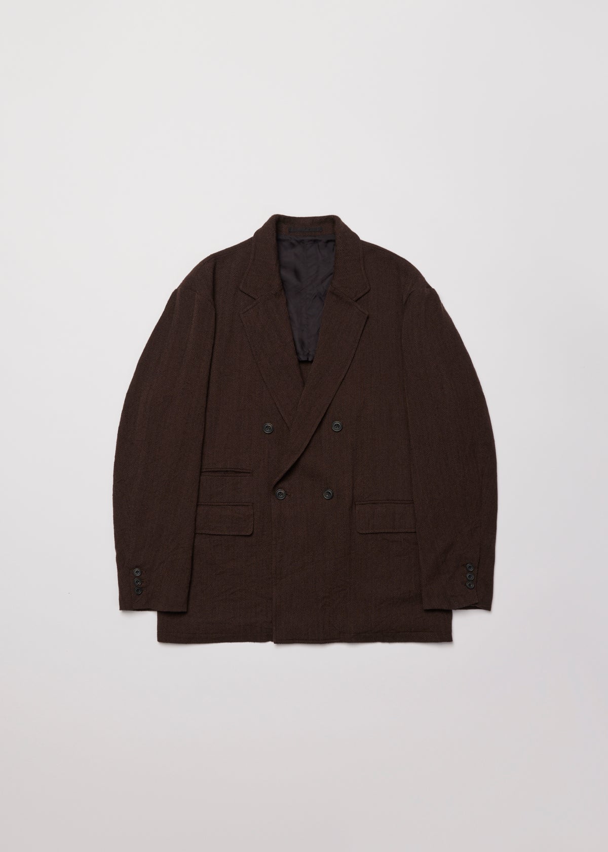WASHED W/S HERRINGBONE DB JKT