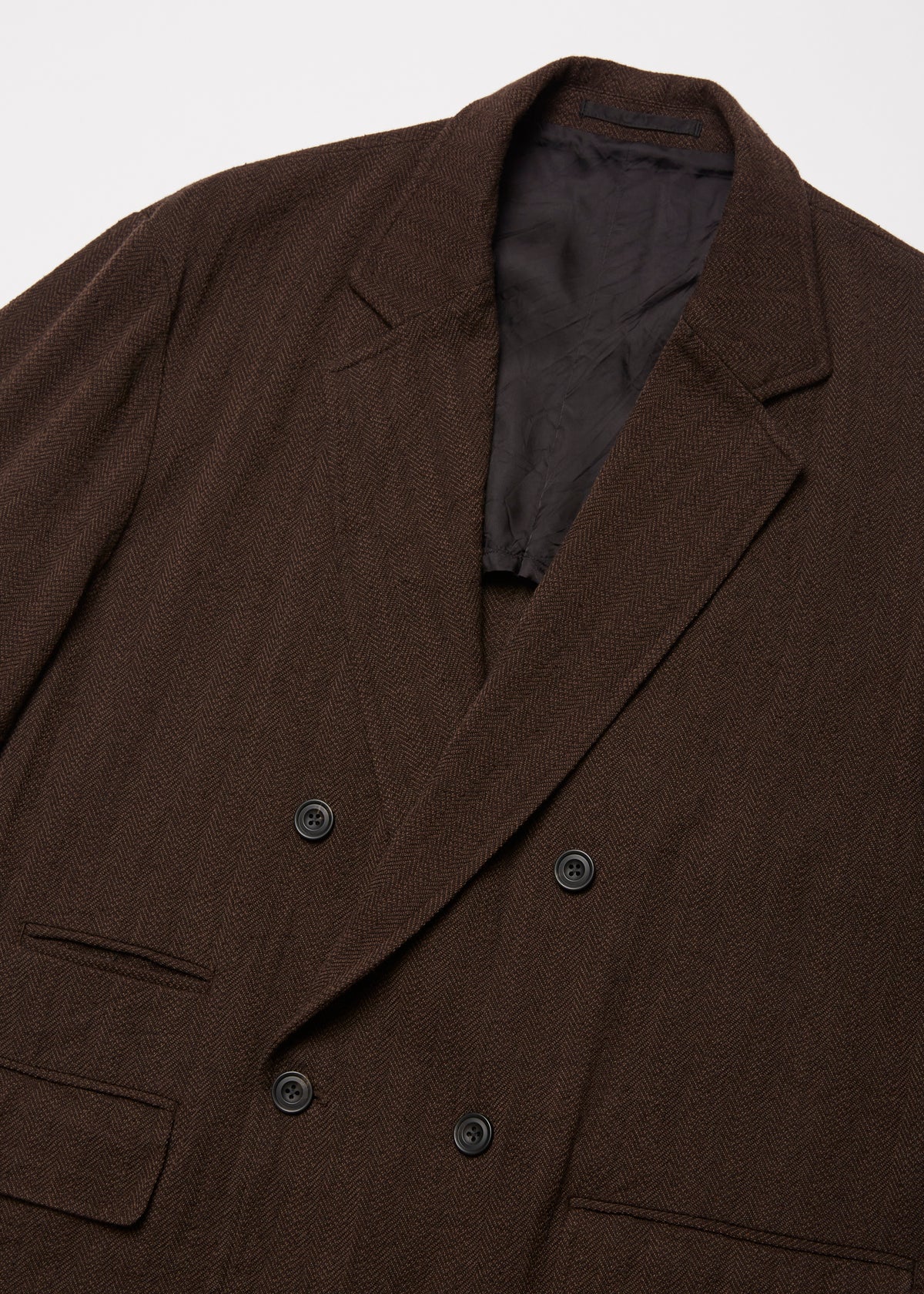 WASHED W/S HERRINGBONE DB JKT