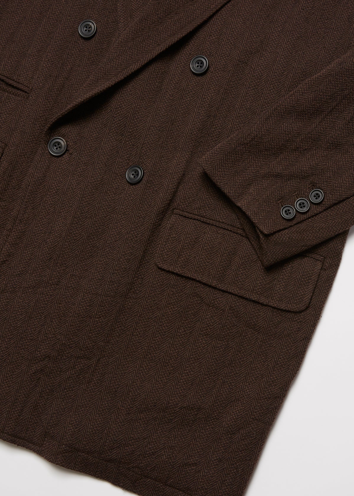 WASHED W/S HERRINGBONE DB JKT