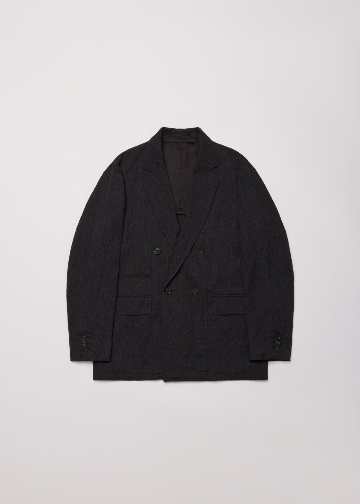 WASHED W/S HERRINGBONE DB JKT