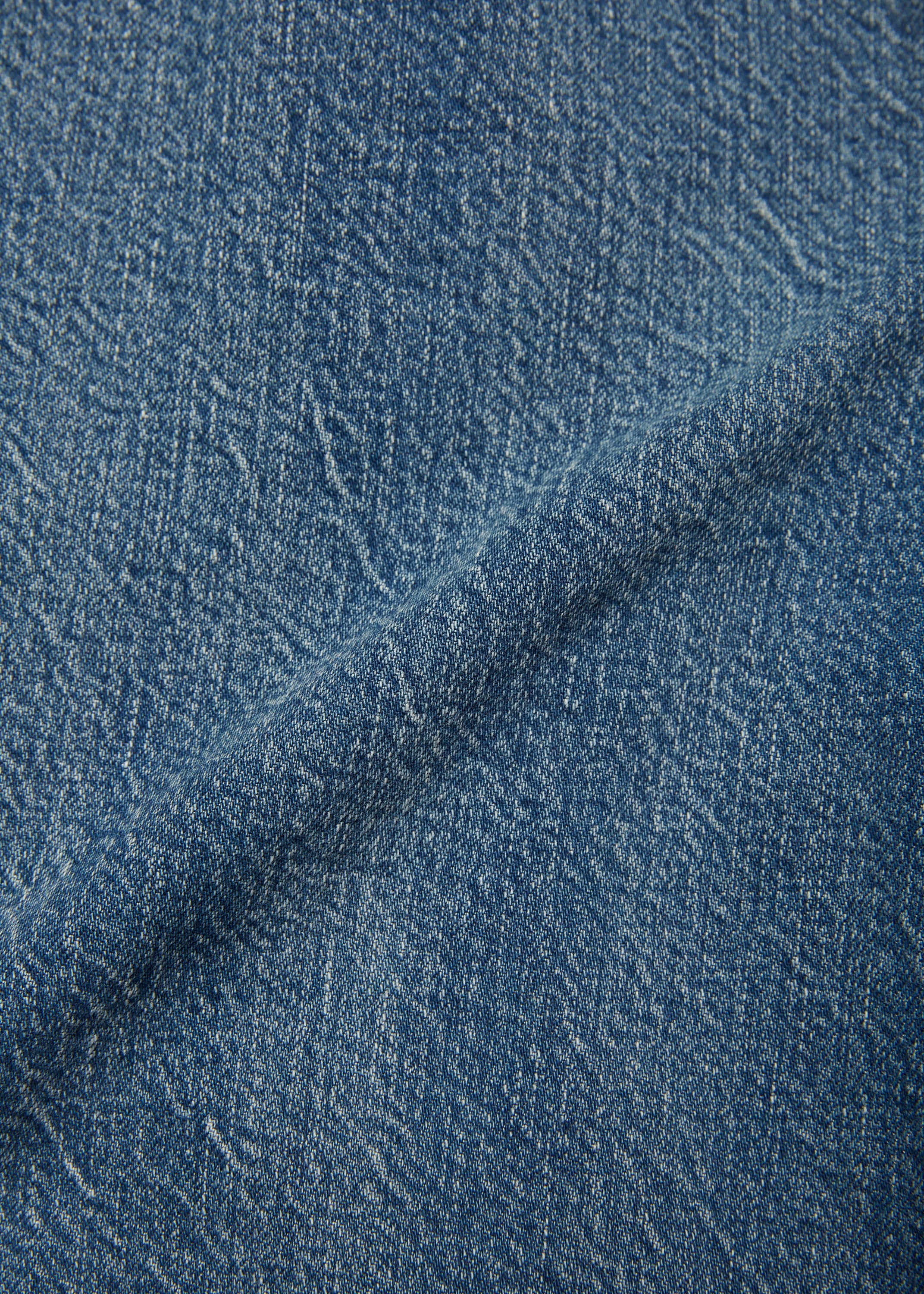 VINTAGE WASHED SELVEDGE DENIM PLEATED JKT