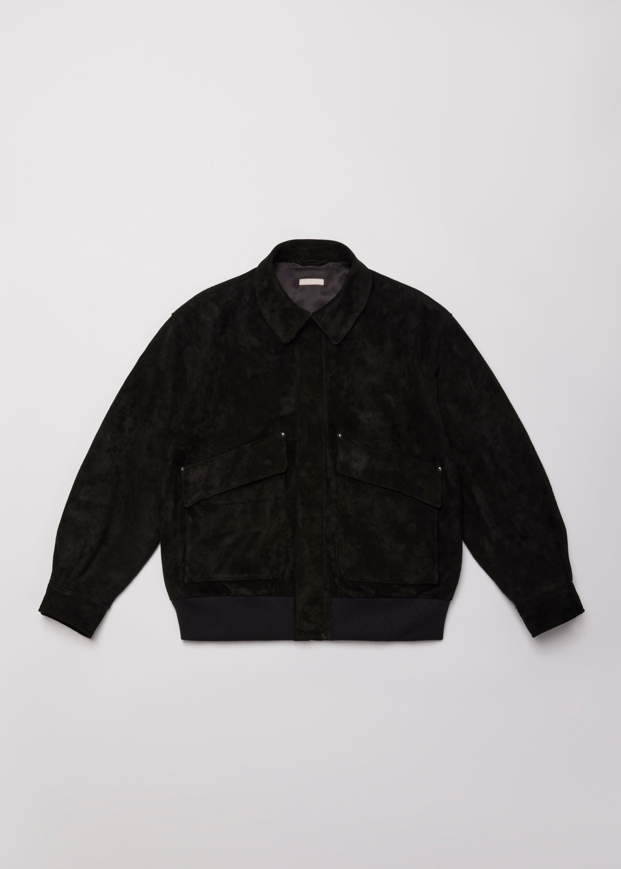 CALF SUEDE LEATHER FLIGHT JKT