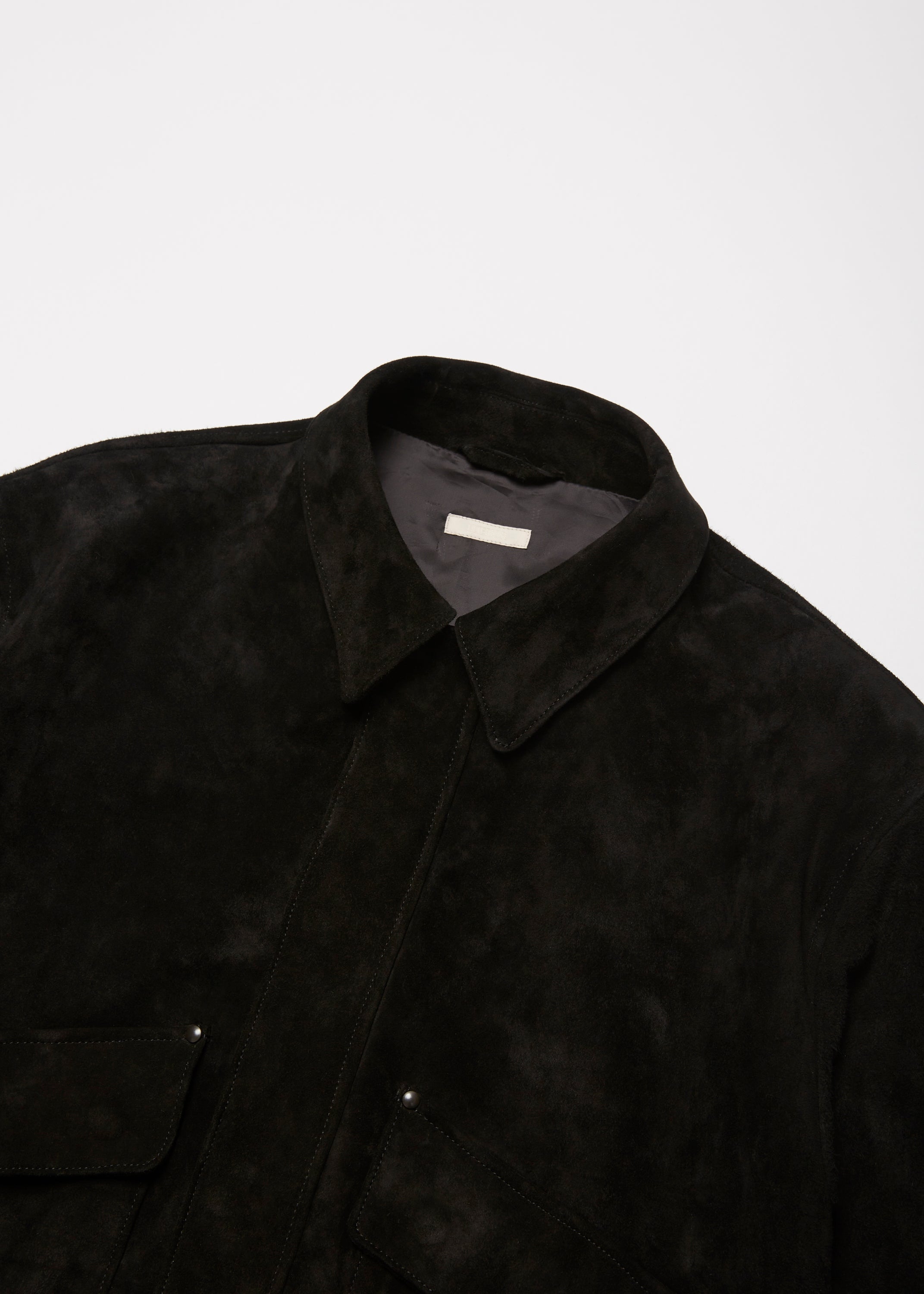CALF SUEDE LEATHER FLIGHT JKT