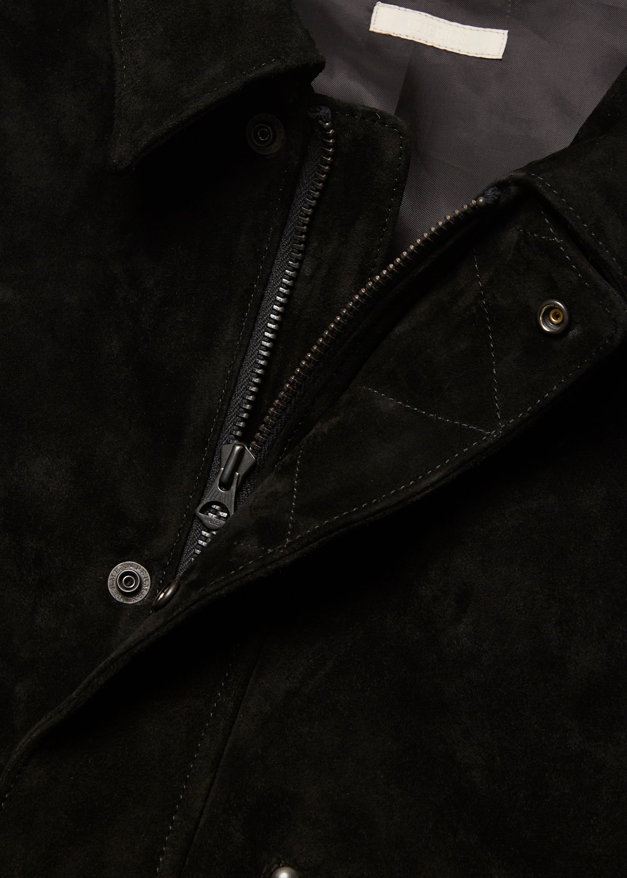 CALF SUEDE LEATHER FLIGHT JKT