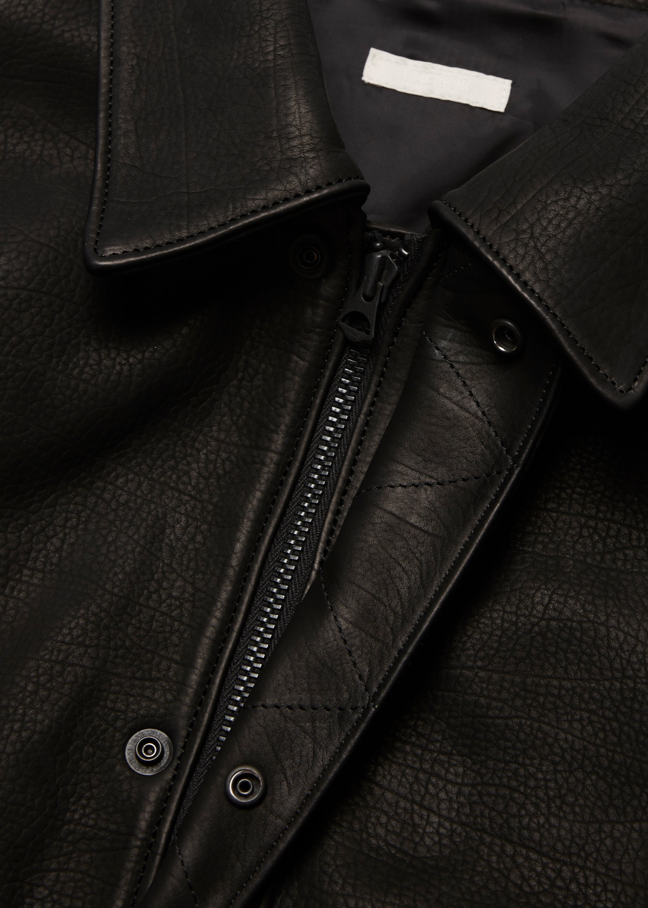 CALF LEATHER FLIGHT JKT