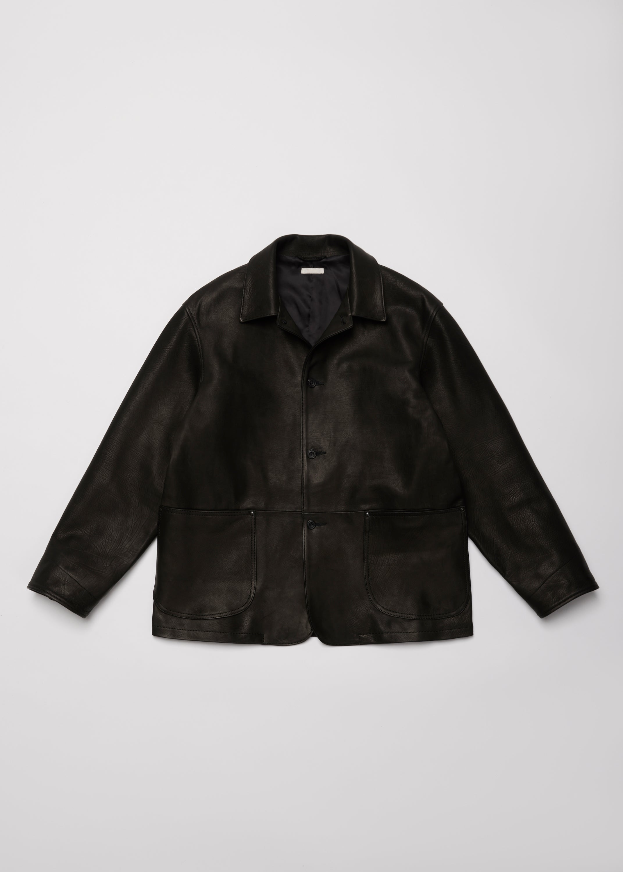 CALF LEATHER COVERALL JKT