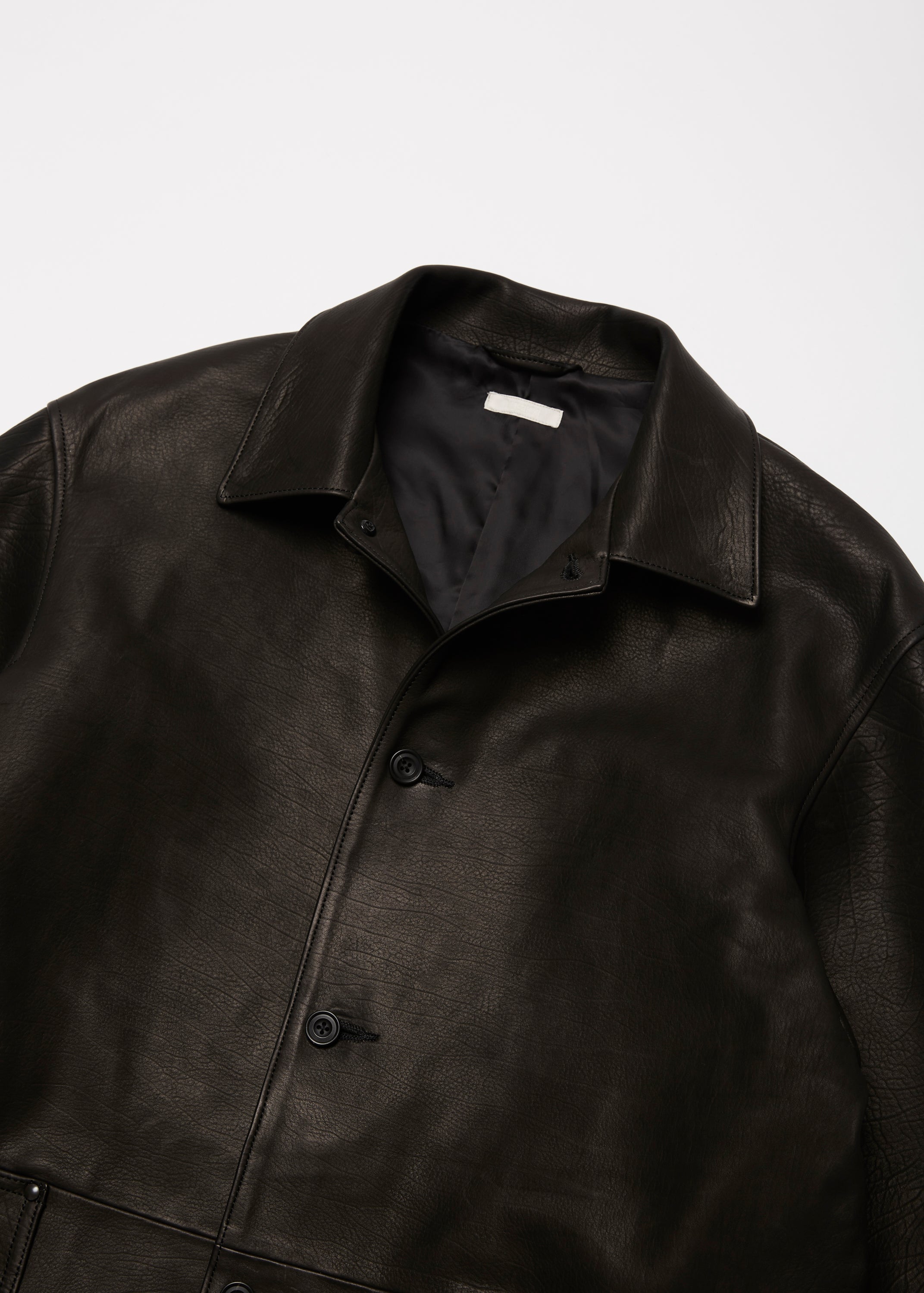 CALF LEATHER COVERALL JKT