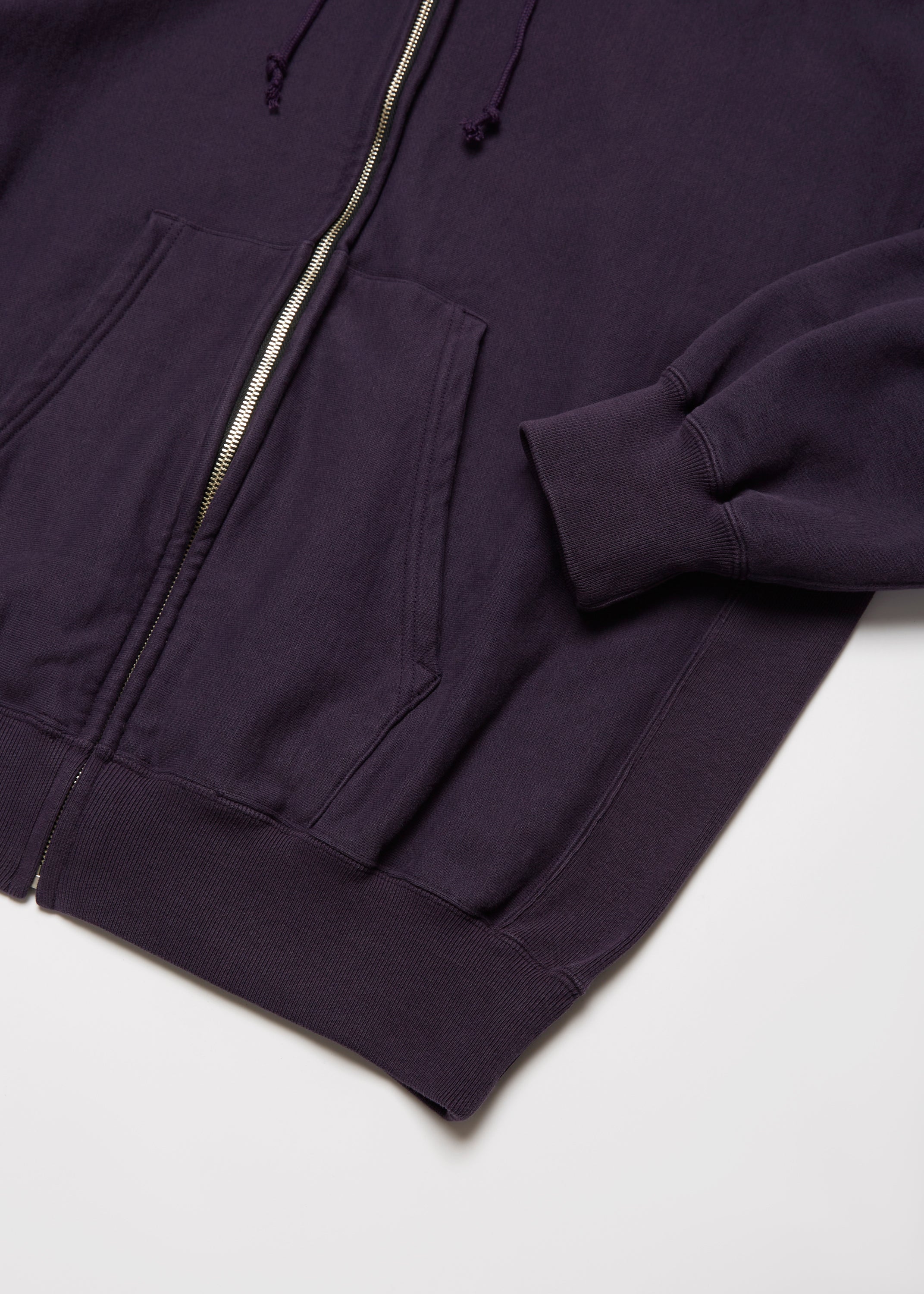 FADED SILKY TERRY RW ZIP UP PARKA
