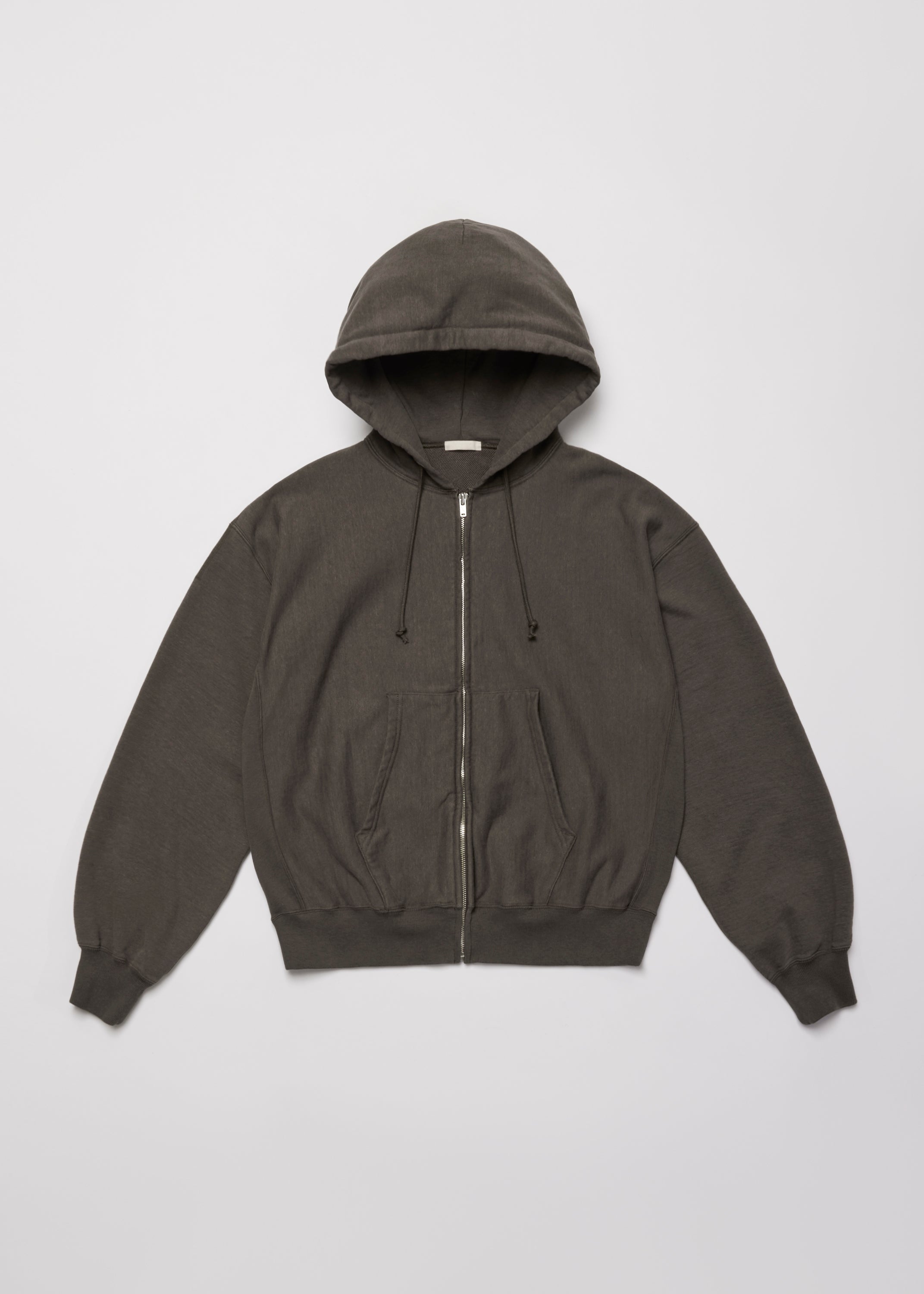FADED SILKY TERRY RW ZIP UP PARKA