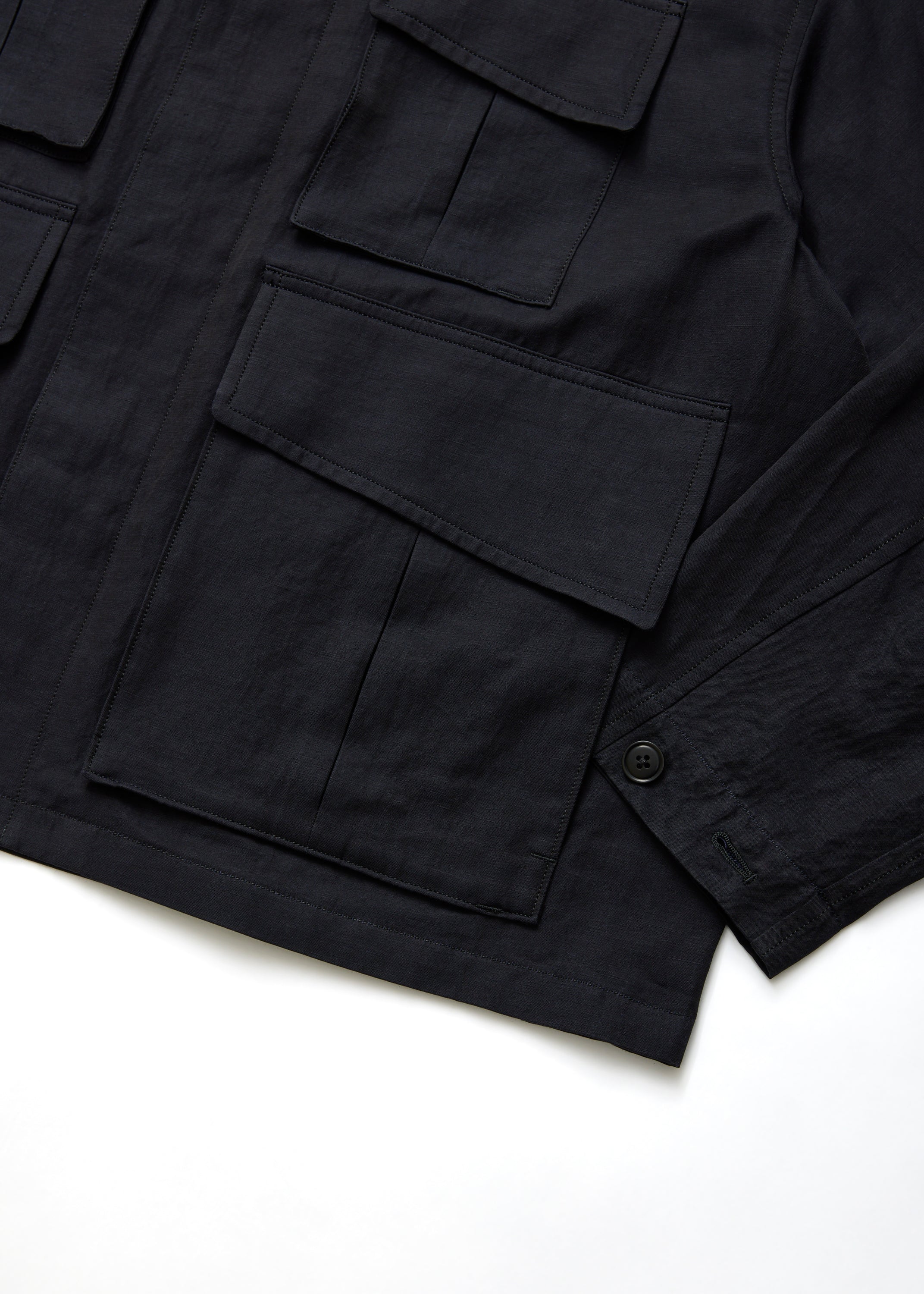 WASHED CHAMBRAY TWILL SHORT FATIGUE JKT