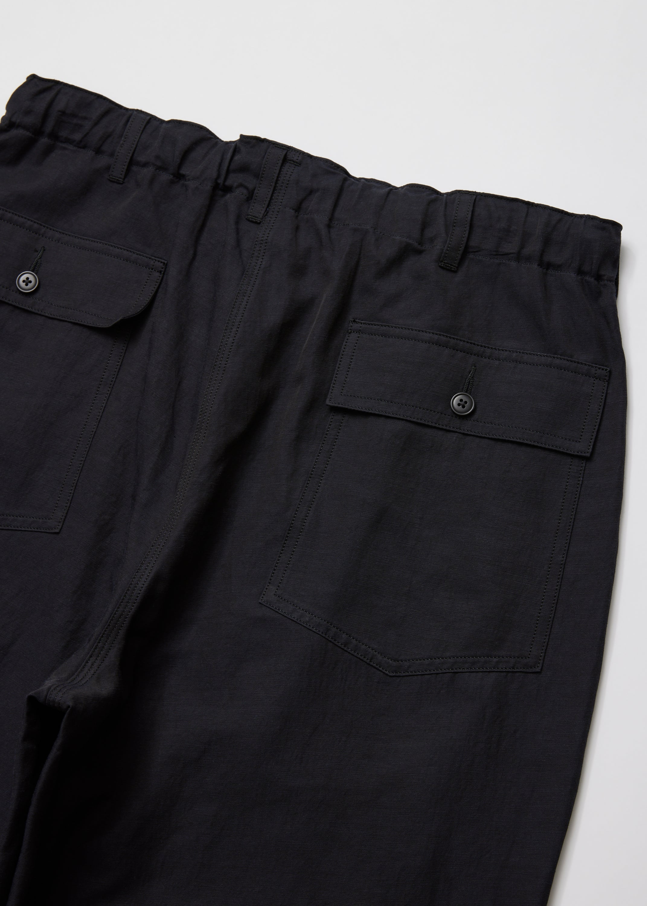 WASHED CHAMBRAY TWILL UTILITY PANTS