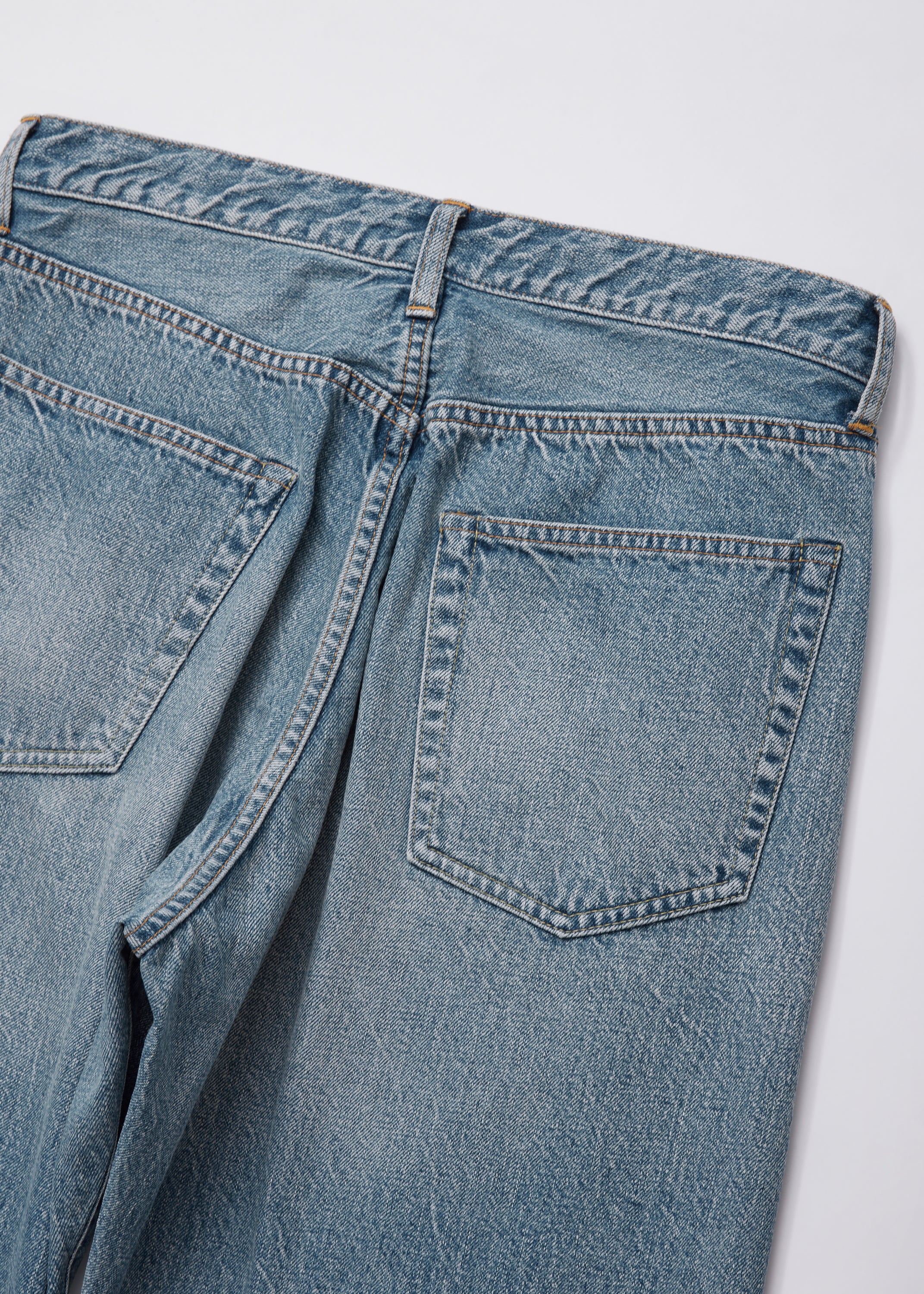 VINTAGE WASHED SELVEDGE DENIM 5P PANTS