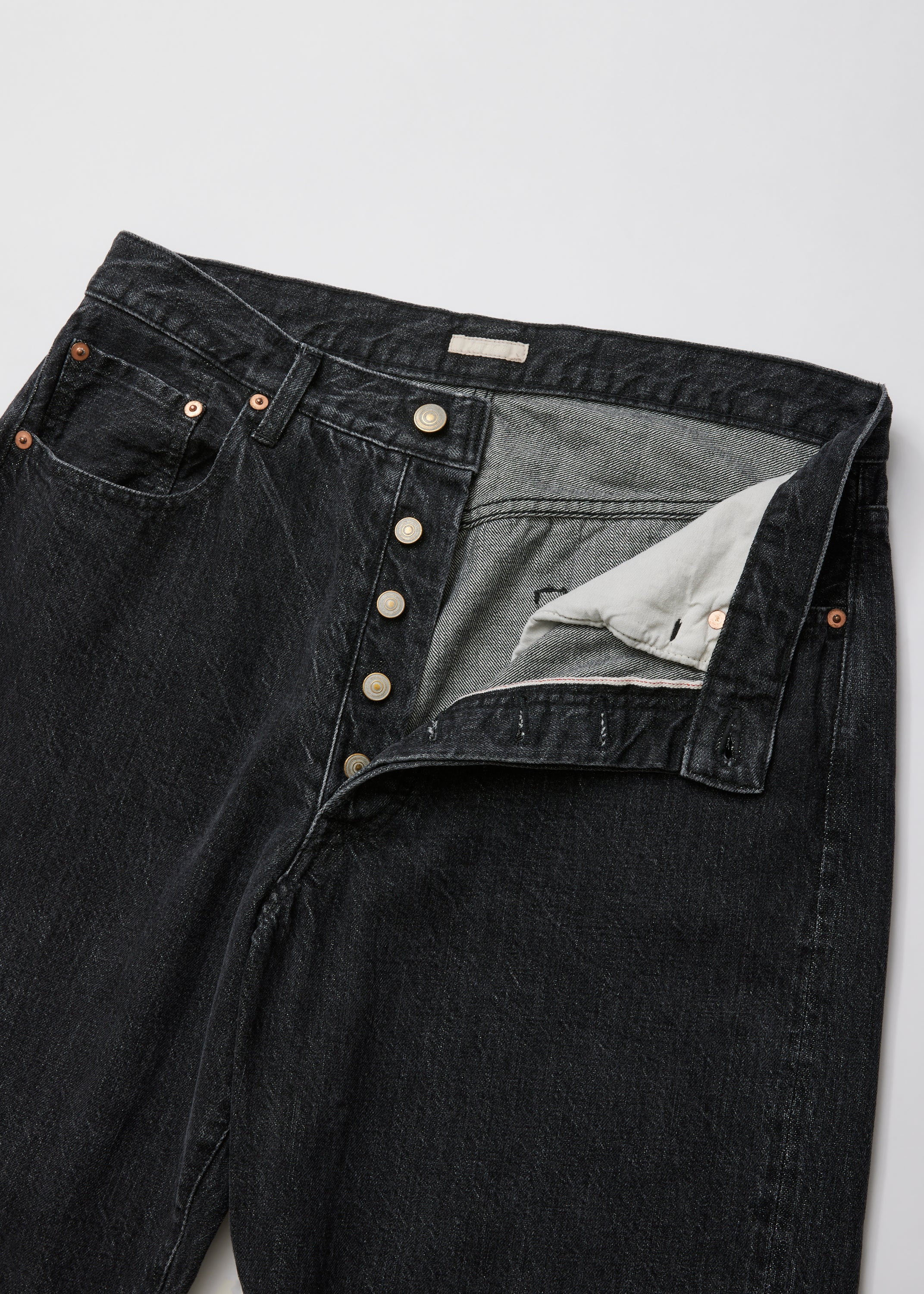 WASHED SELVEDGE DENIM 5P PANTS